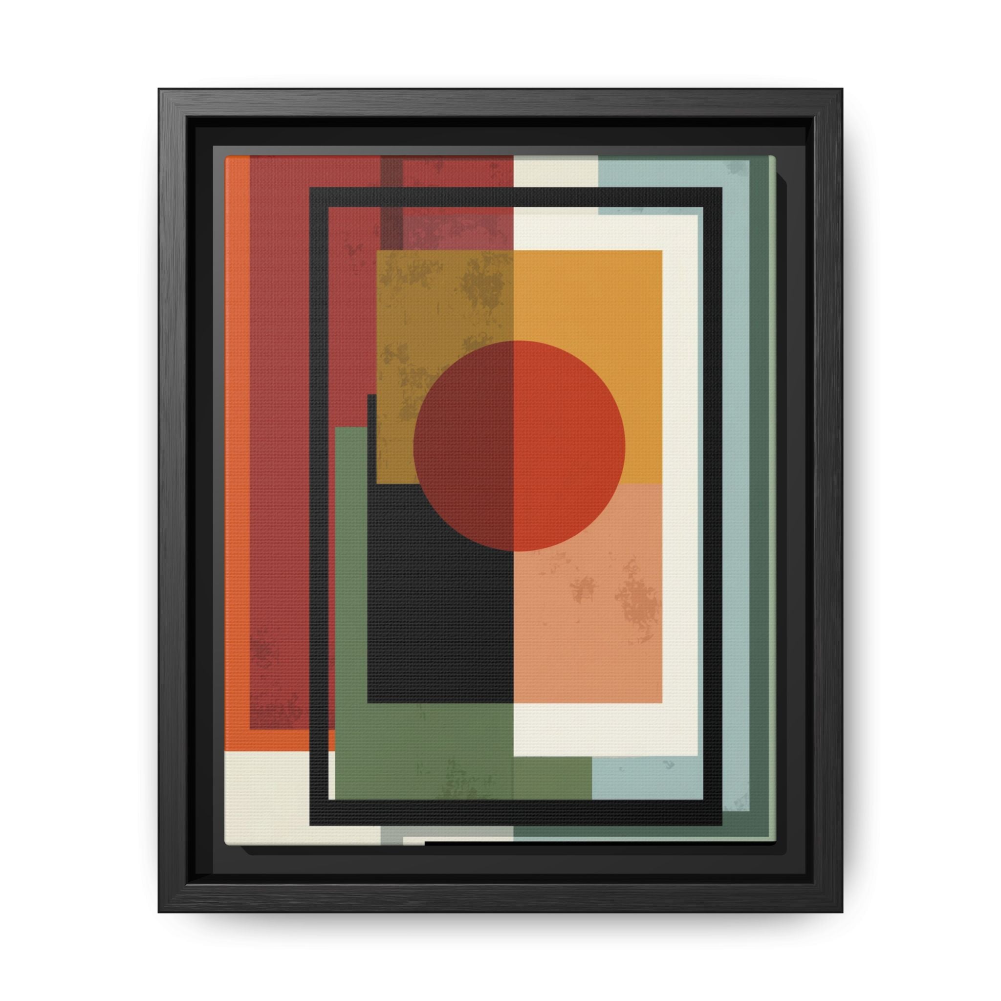 Geometric Harmonies: Mid-Century Modern Composition, Constructivist Inspiration, Abstract Rectangular Interplay   |   Custom Orders Accepted