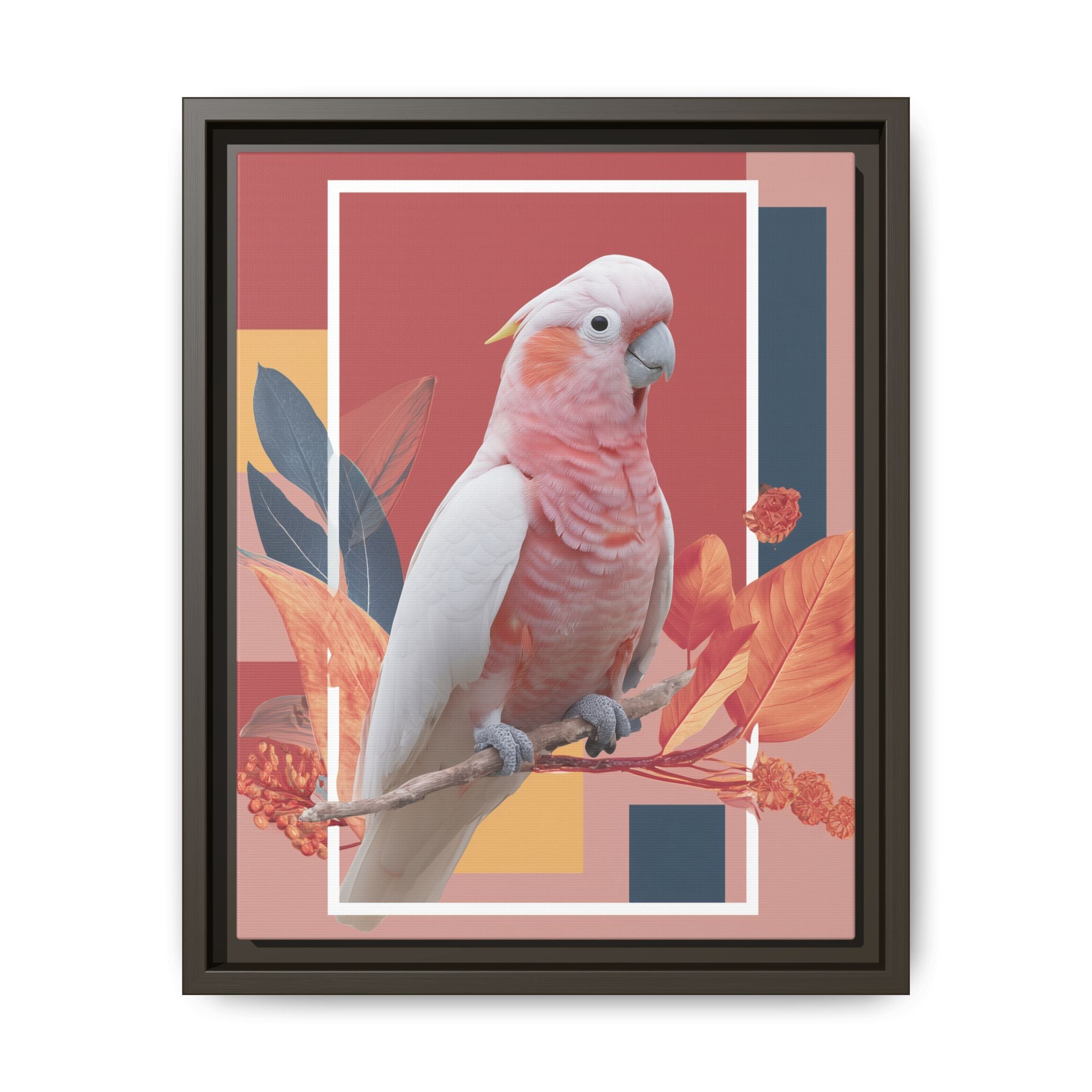 Geometric Cockatoo: Prismatic Wildlife Portrait, Modern Avian Art Series   |    Custom Orders Available