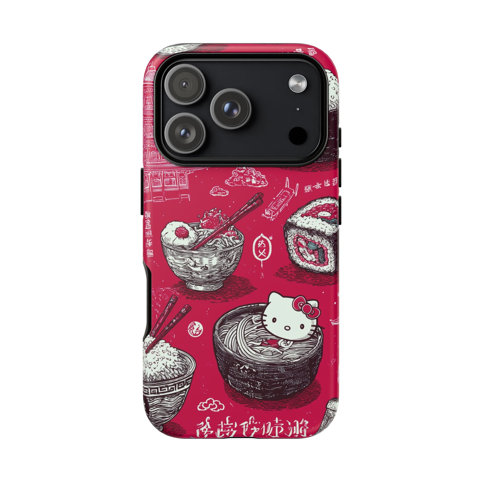 Japanese Kitty Vibrant Phone Case - Tough Case | Funky, Colorful, Unique Design for Personalization, Gift, Accessory, Protection, Trendy