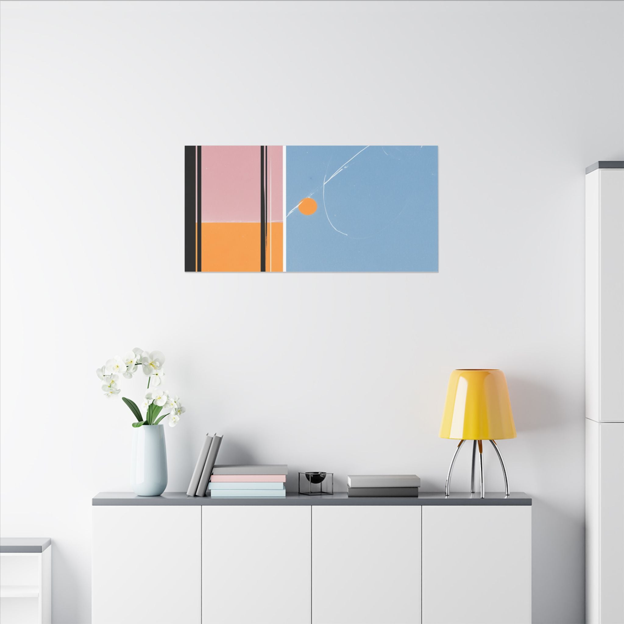 Geometric Harmony: Abstract Minimalist Composition, Modernist Color Fields, Constructivist Design Principles   |   Custom Orders Accepted