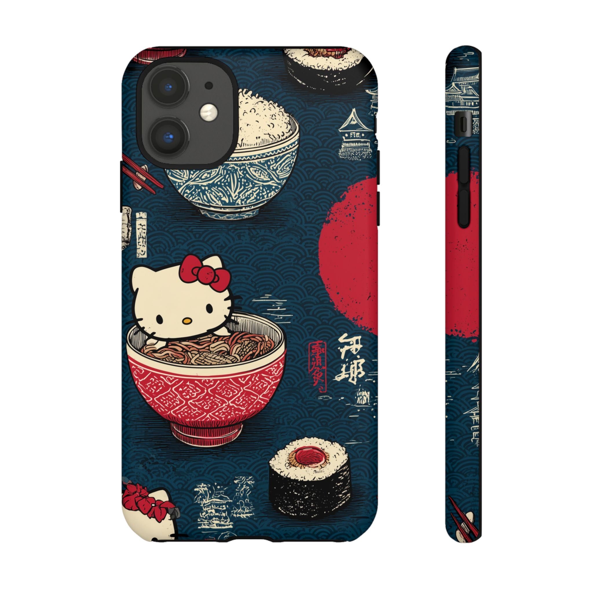 Japanese Kitty Sushi Vibrant Phone Case - Tough Case | Funky, Colorful, Unique Design for Gift, Accessory, Protection, Trendy