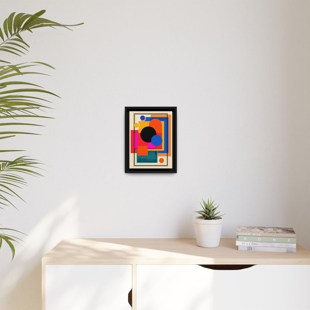 Geometric Harmony: Abstract Color Blocks, Mid-Century Modern Design, Minimalist Art Composition   |   Custom Orders Accepted