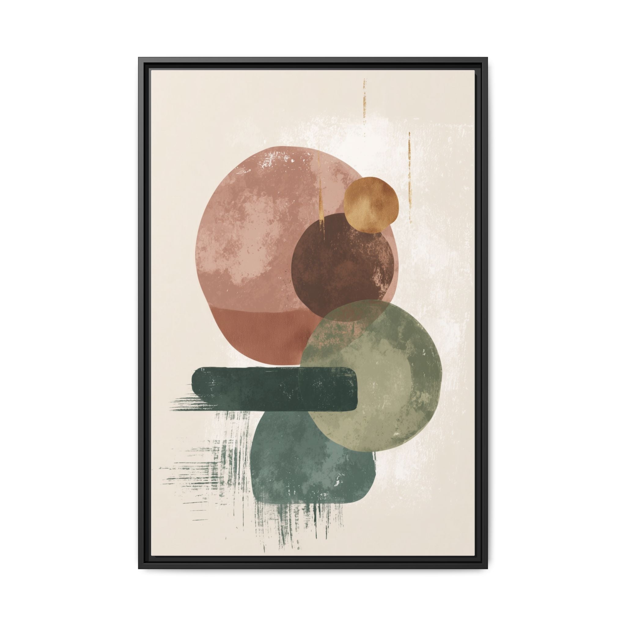 Organic Intersections: Watercolor Abstraction, Earth Tone Composition, Modern Minimalist Art   |   Custom Orders Accepted