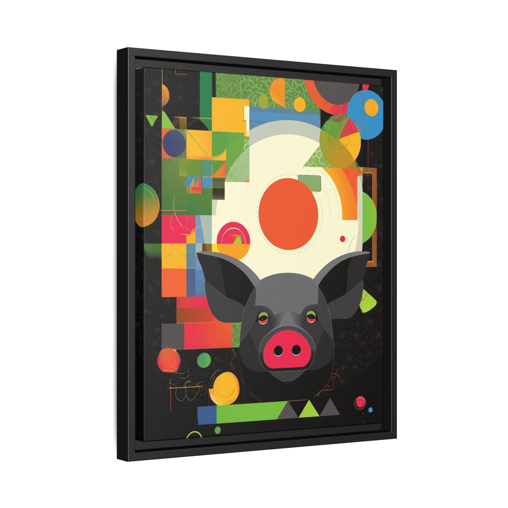 Prismatic Pig: Geometric Abstract Design, Digital Graphic Art Illustration   |    Custom Orders Available