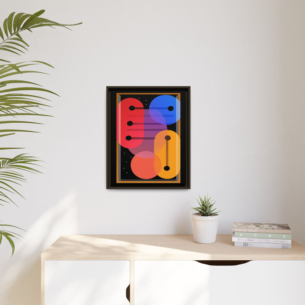 Celestial Geometry: Organic Shapes in Motion, Digital Abstract Composition, Vibrant Color Intersections   |   Custom Orders Accepted