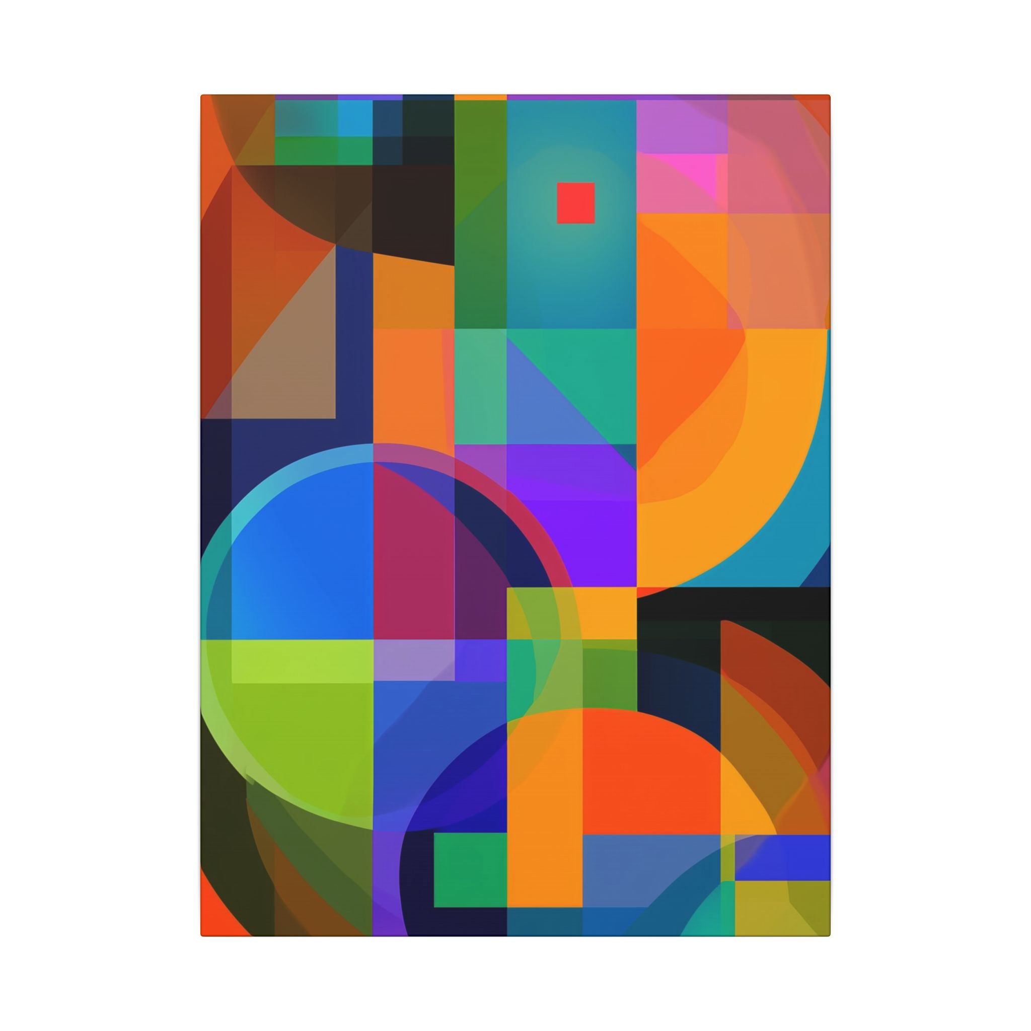 Geometric Intersections: Cubist Color Dynamics, Abstract Constructivist Design, Layered Chromatic Composition   |   Custom Orders Accepted