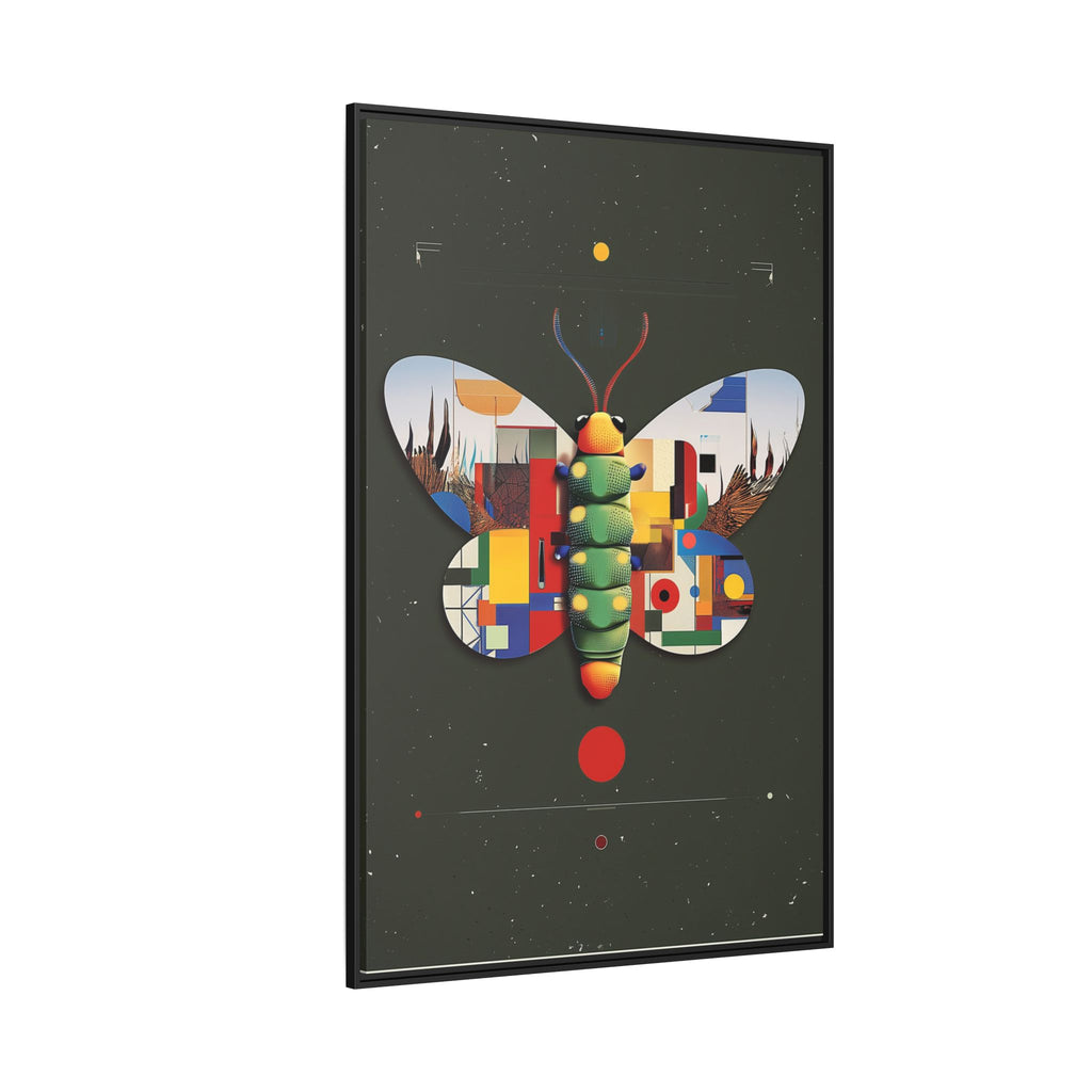 Geometric Butterfly: Bauhaus Digital Mosaic, Technological Nature Composition   |    Custom Orders Available