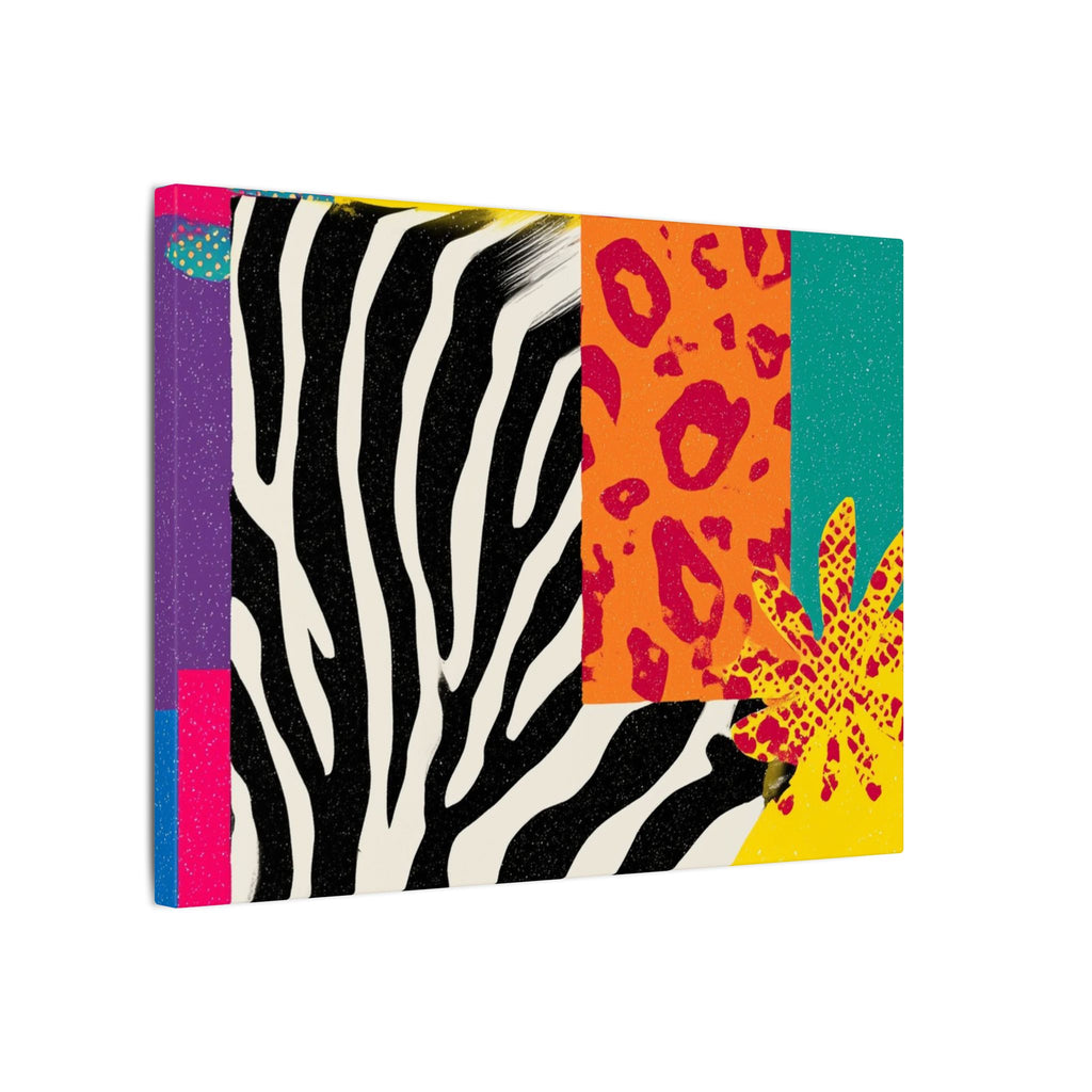 Copy of Pop Geometry: Zebra Leopard Fusion, Geometric Color Block, Modern Abstract Design   |   Custom Orders Accepted