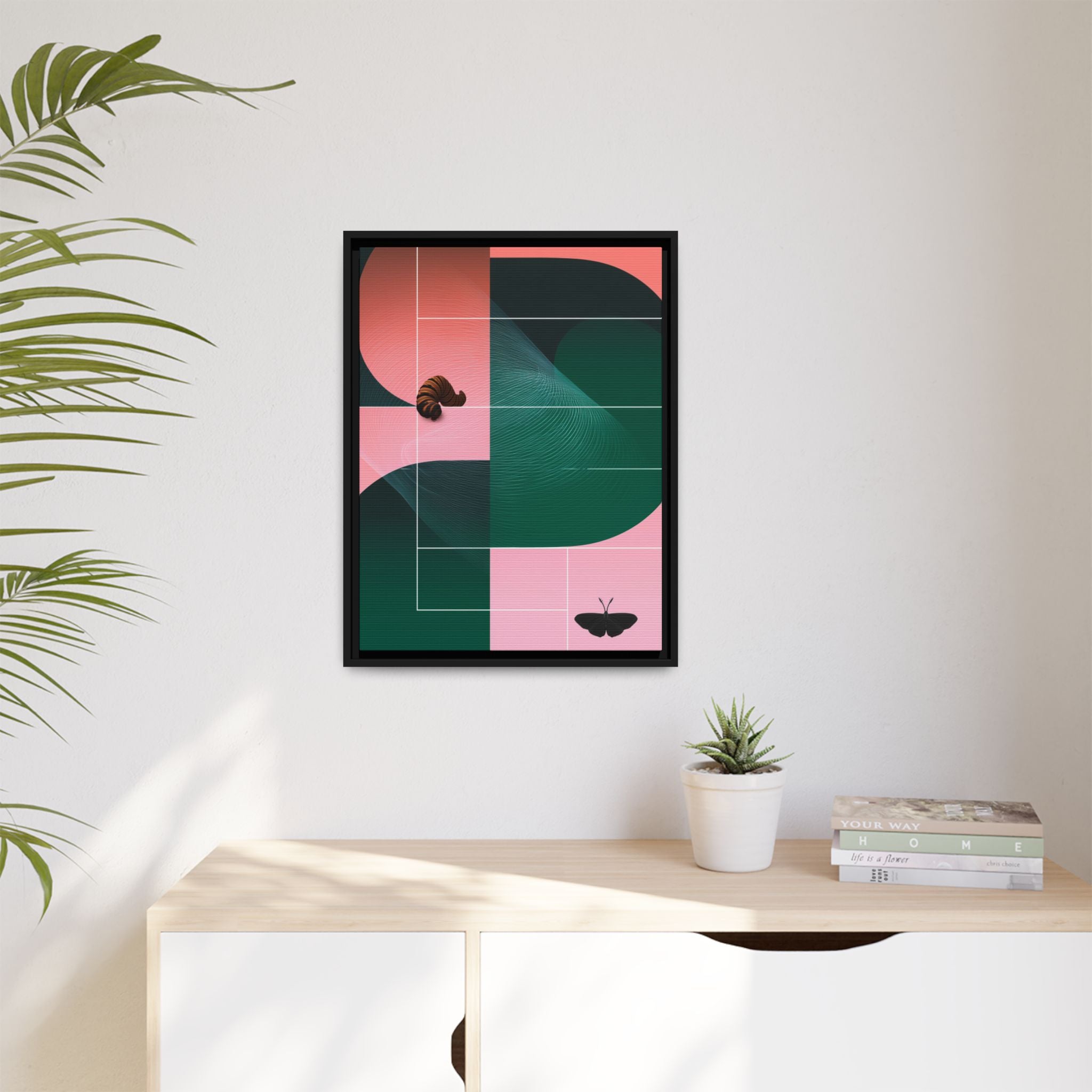 Metamorphic Geometric Framed Print : Abstract Graphic Design, Contemporary Digital Art Composition   |  Custom Orders Available
