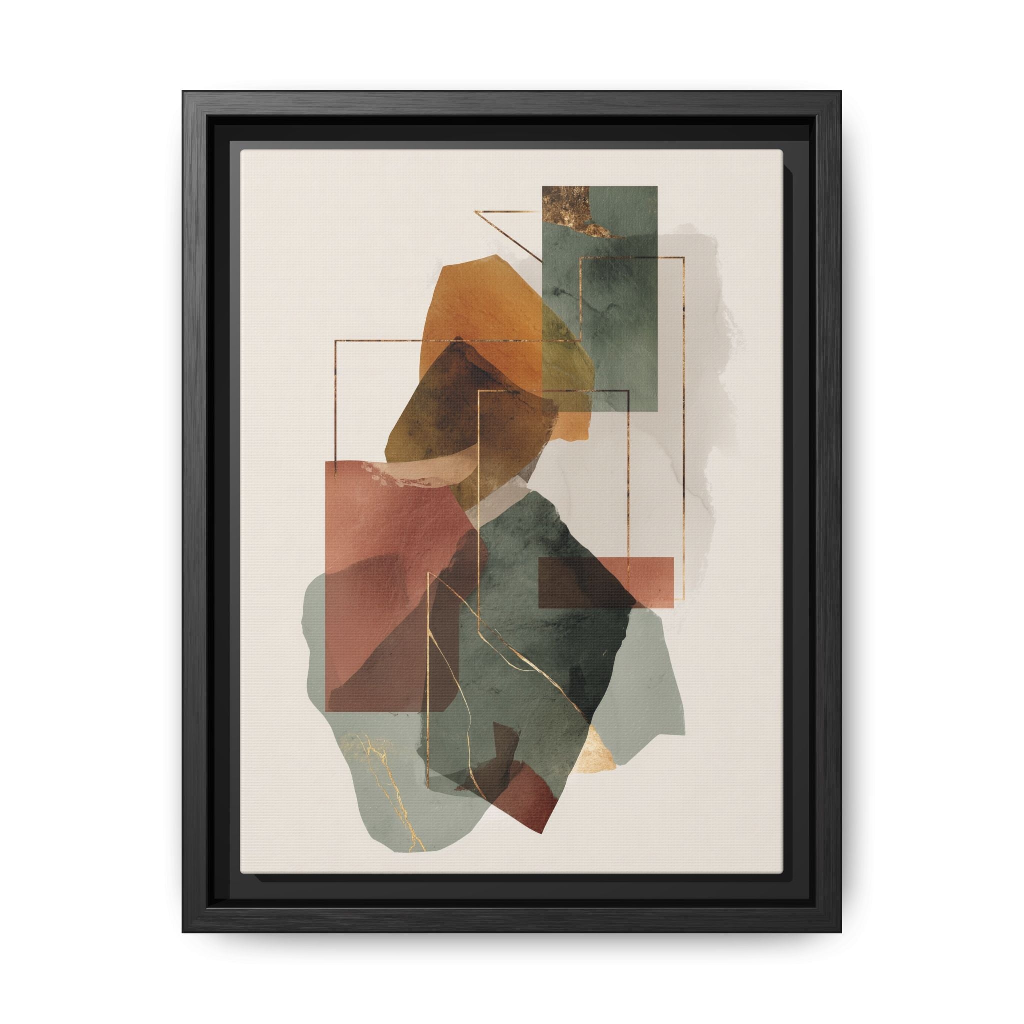 Harmonic Geometries: Architectural Abstraction, Earthy Palette, Minimalist Composition   |   Custom Orders Accepted