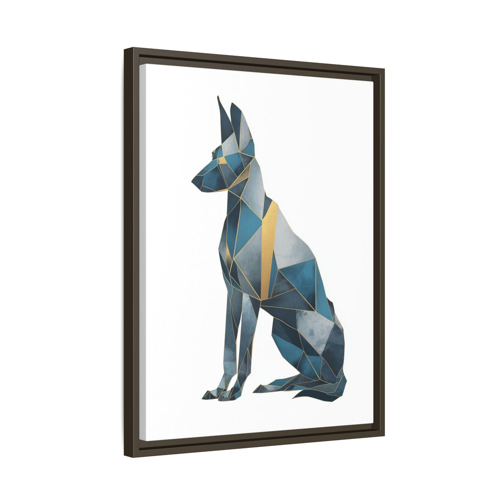 Geometric Canine Mosaic: Fractured Blue Shepherd, Modern Polygonal Art   |  Personalized & Custom Orders Available