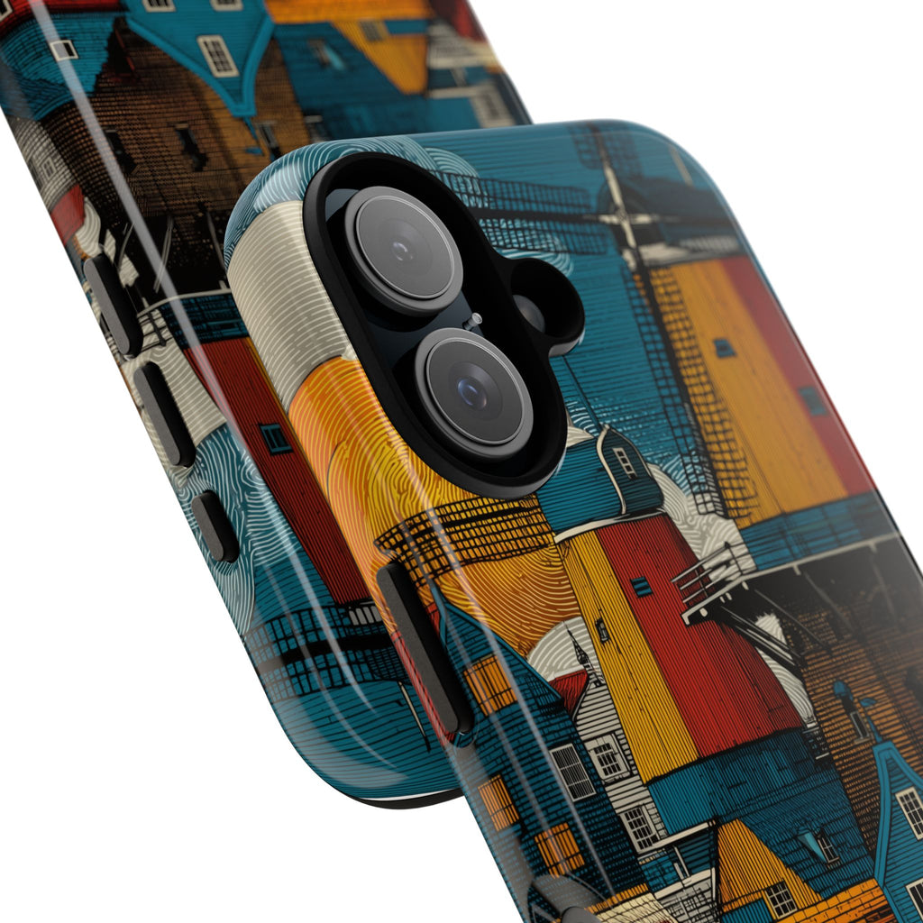 Vibrant Phone Case with Dutch Motif, Tough Cases, Customized Gifts, Unique Cell Phone Accessories, Perfect for Travel Enthusiasts