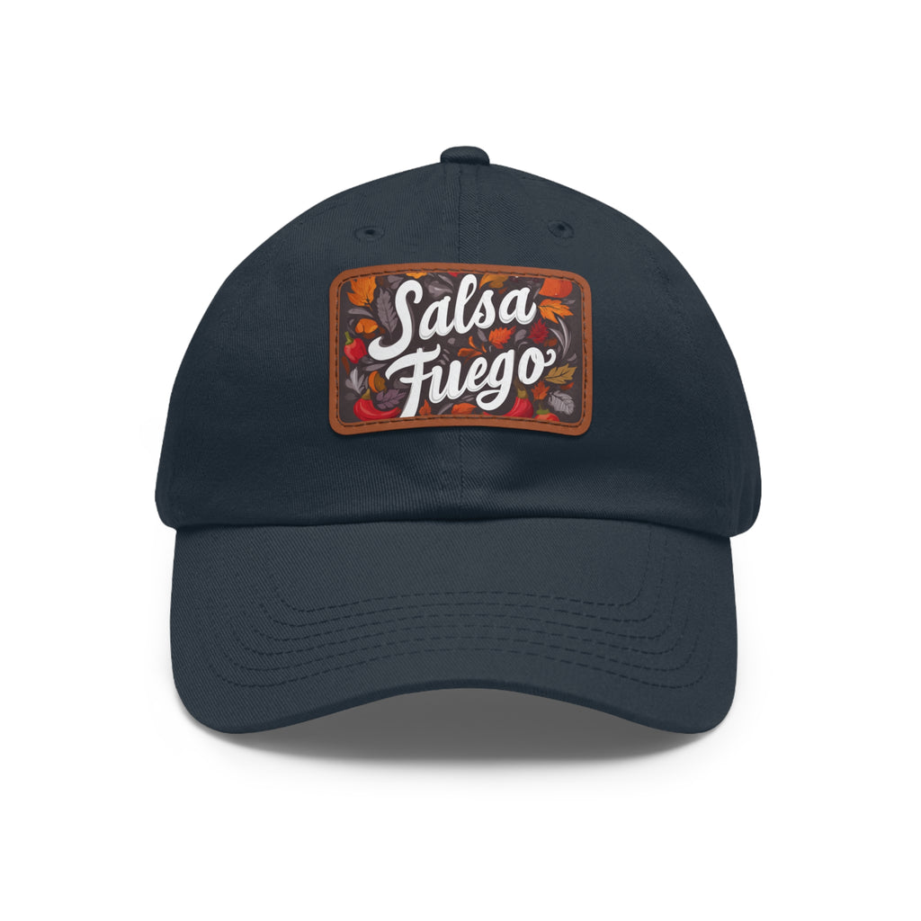 Salsa Fuego Floral Dad Hat with Leather Patch (Rectangle)