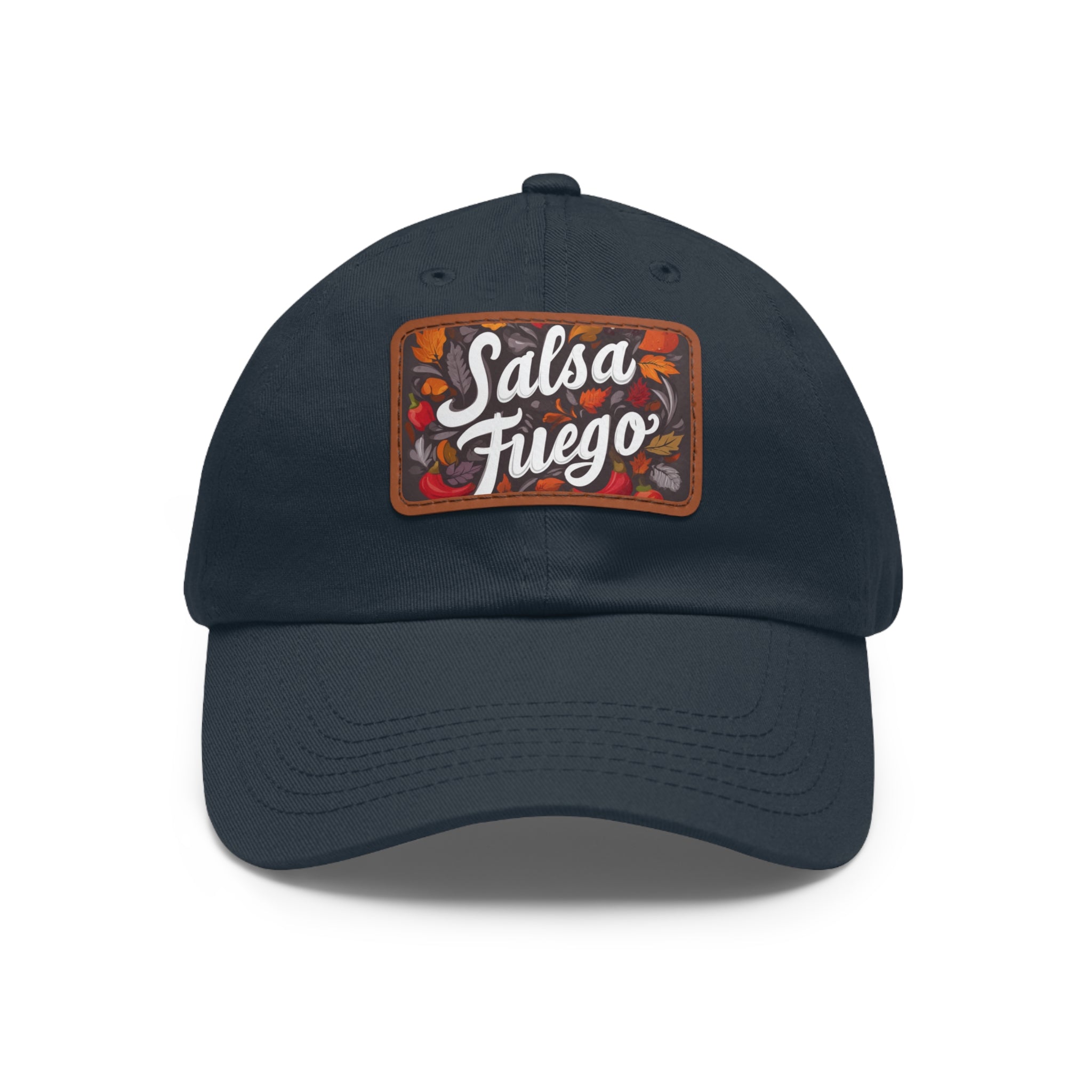 Salsa Fuego Floral Dad Hat with Leather Patch (Rectangle)