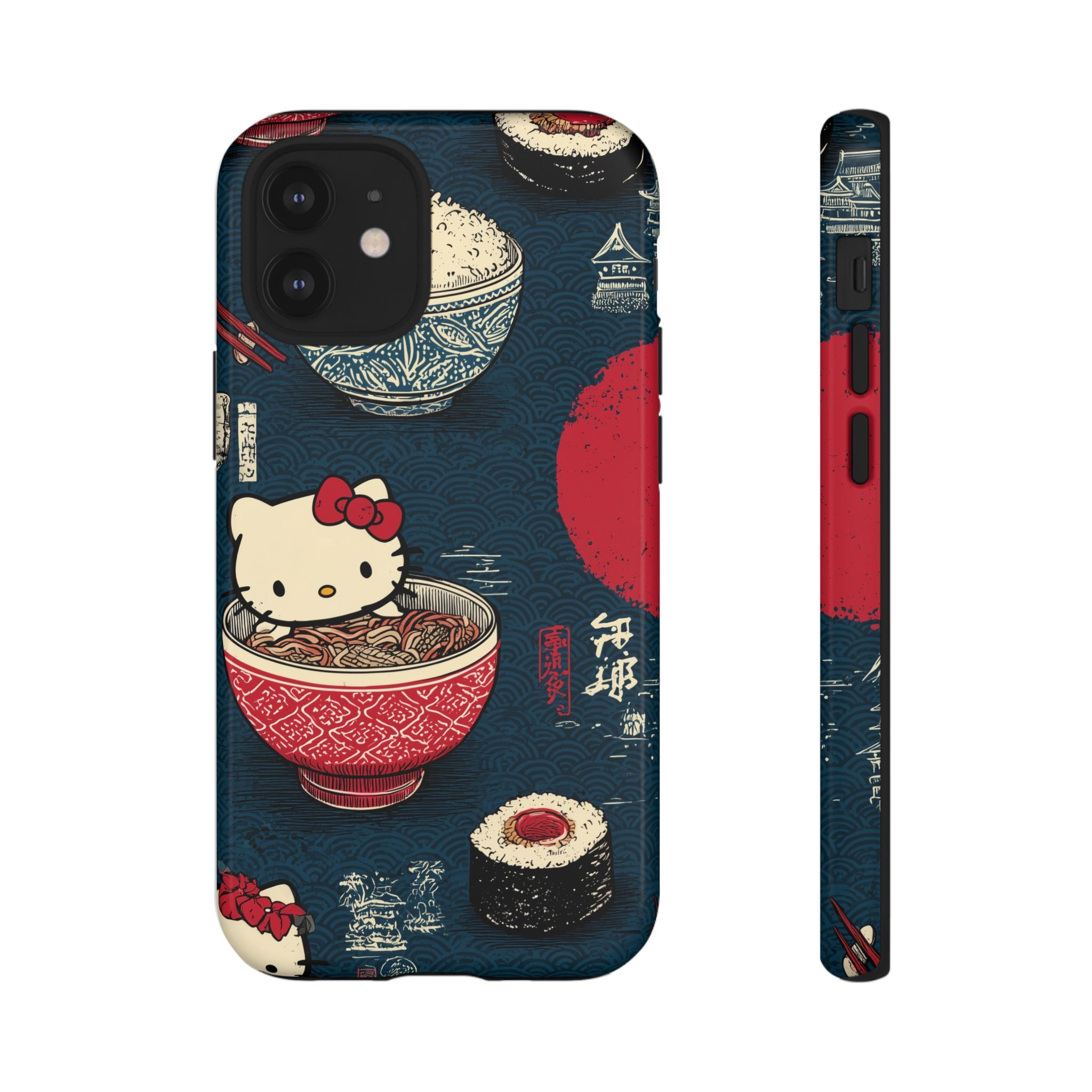 Japanese Kitty Sushi Vibrant Phone Case - Tough Case | Funky, Colorful, Unique Design for Gift, Accessory, Protection, Trendy
