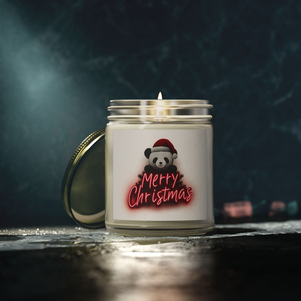 Merry Christmas Scented Candles | Coconut Apricot Wax | Holiday Décor, Gift for Her, Aromatherapy, Home Fragrance, Cozy Ambiance