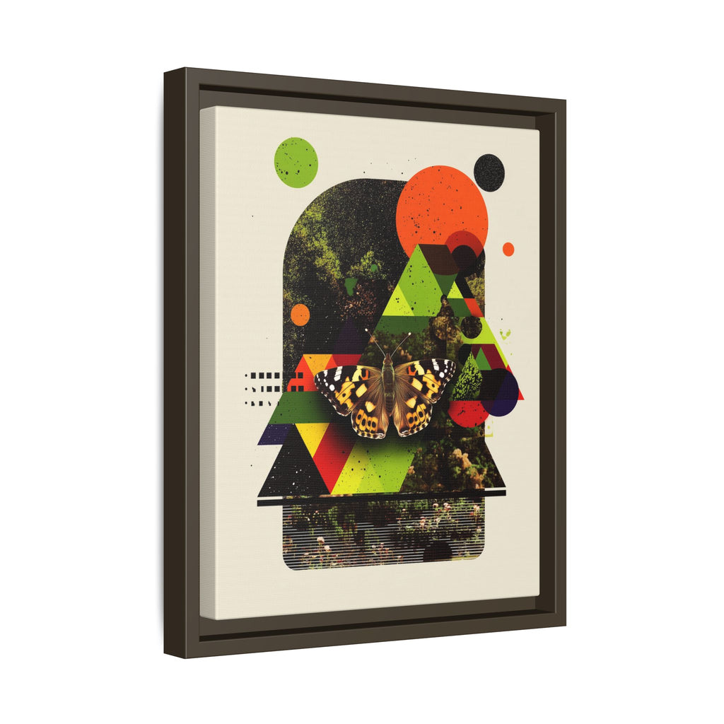 Metamorphic Geometries Framed Print: Digital Nature Collage, Butterfly Abstract Design   |   Custom Orders Available