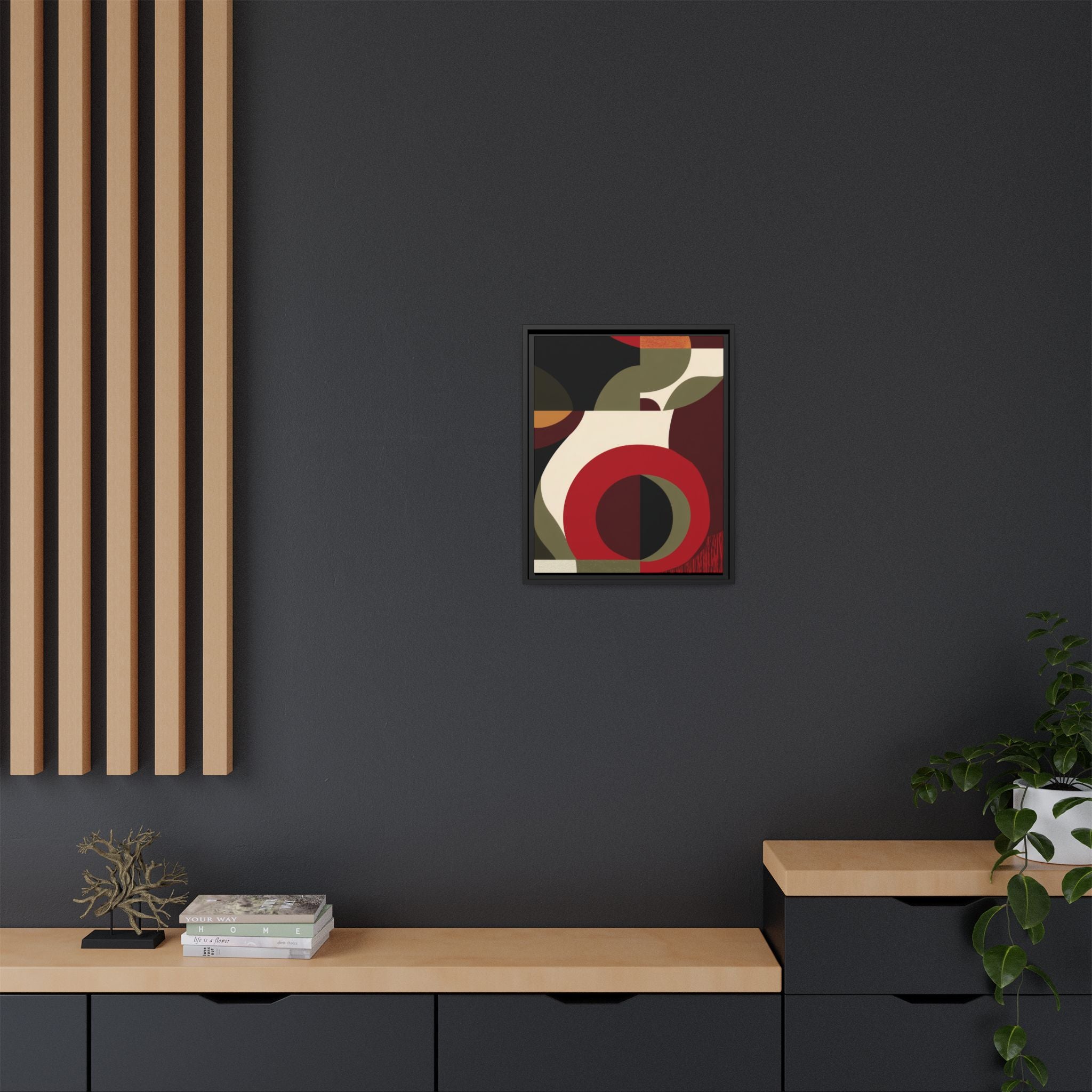 Geometric Intersections: Mid-Century Modern Design, Abstract Architectural Composition, Rhythmic Curved Forms   |   Custom Orders Accepted