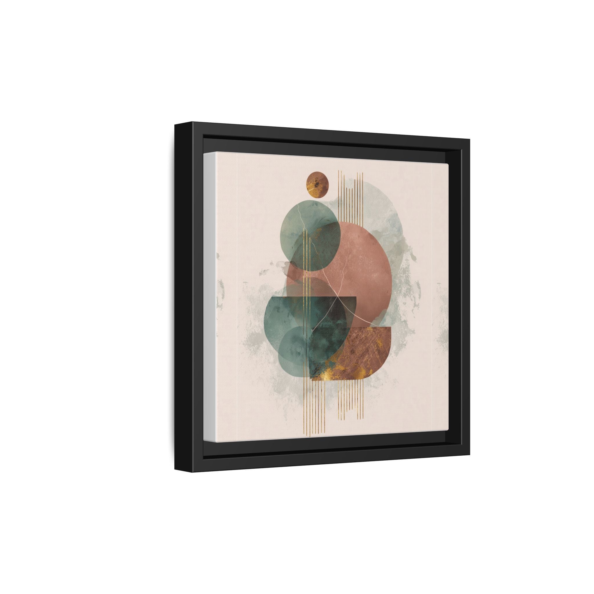 Translucent Geometries: Abstract Circles, Mid-Century Minimalism, Watercolor Layers   |   Custom Orders Accepted