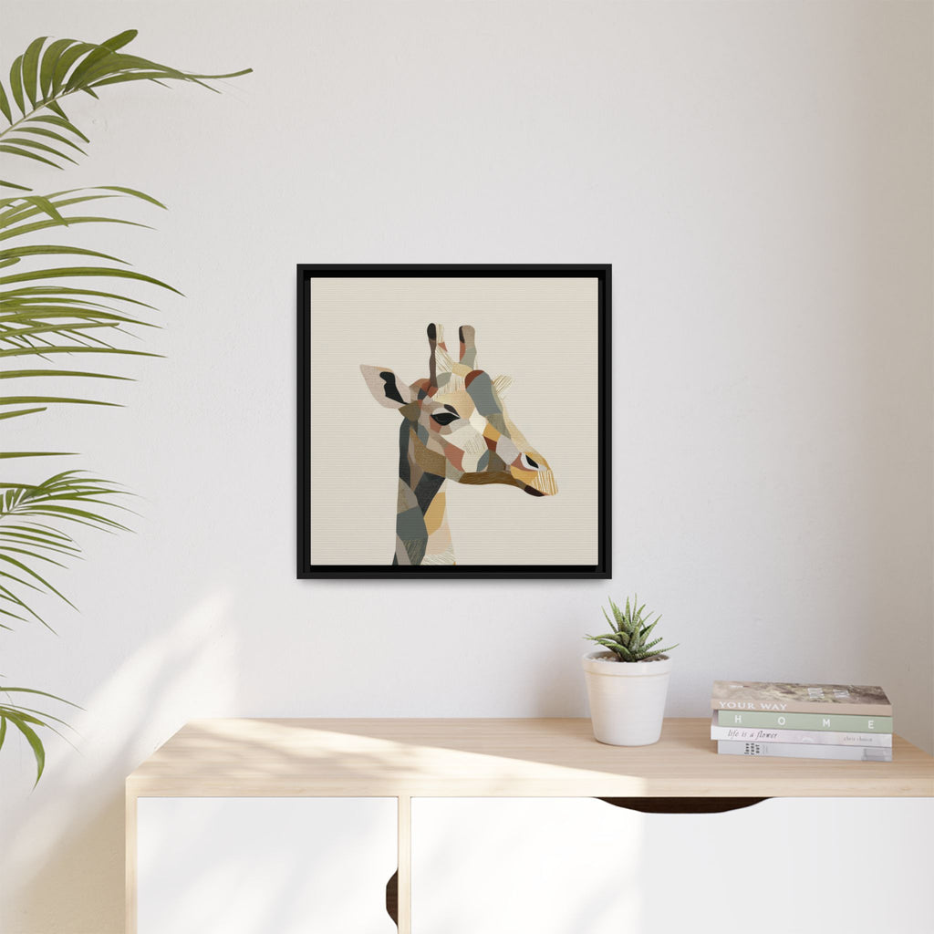 Geometric Giraffe: Cubist Wildlife Abstraction, Polygon Animal Portrait   |  Personalized & Custom Orders Available