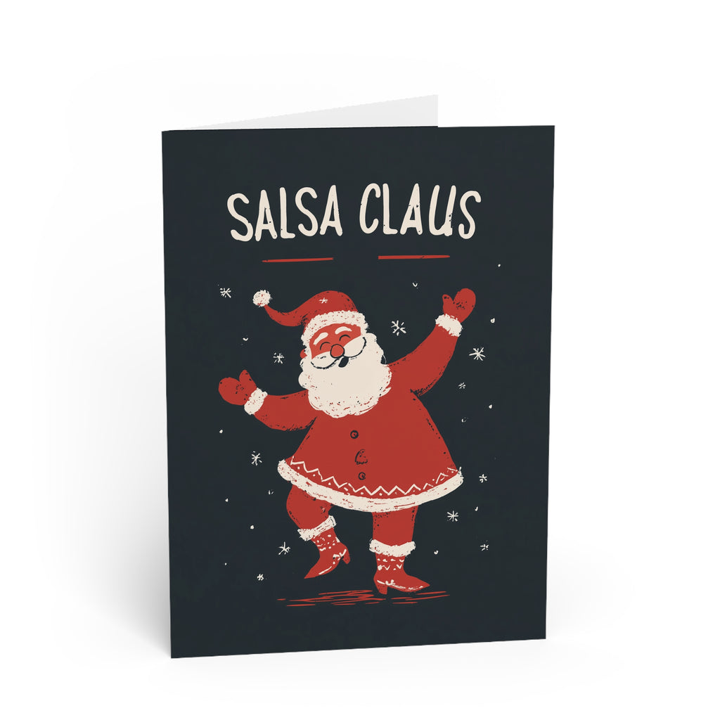 Christmas Salsa Dancing Greeting Card