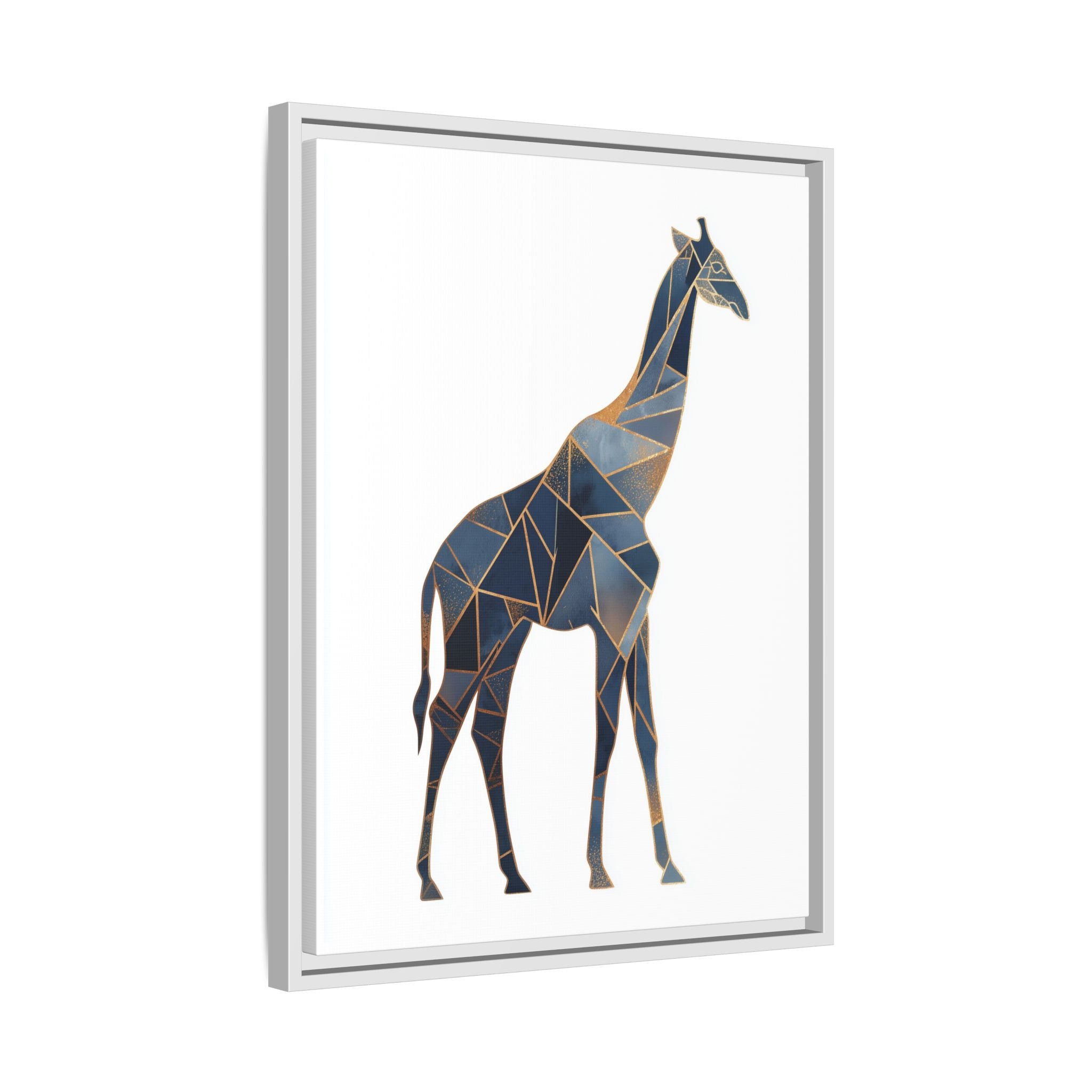 Geometric Giraffe Framed Print : Polygonal Wildlife Art, Modern Mosaic Design   |  Personalized & Custom Orders Available