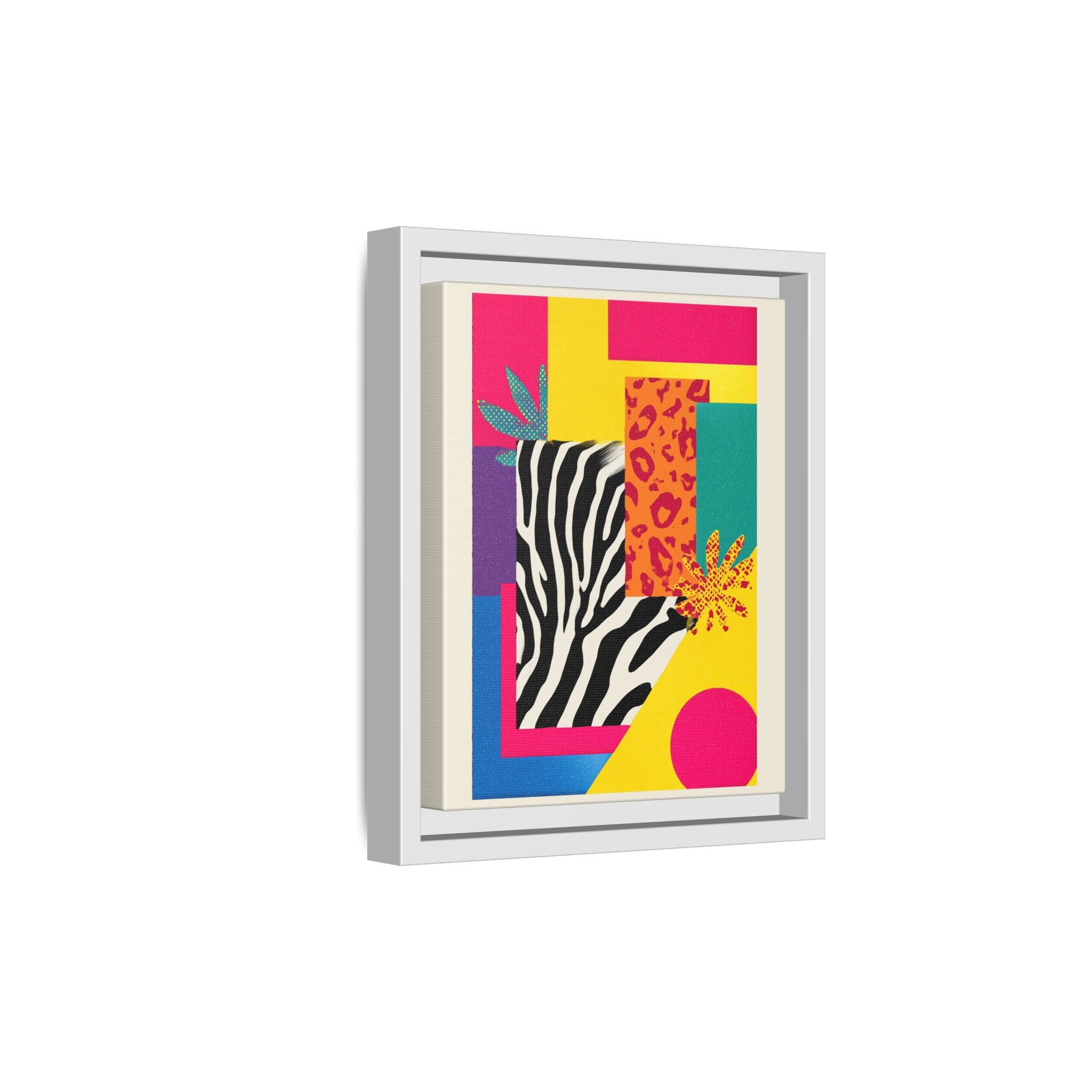 Zebra Stripes & Leopard Spots: 80s Pop Art Design, Memphis Style Graphic, Geometric Color Block Pattern   |   Custom Orders Accepted