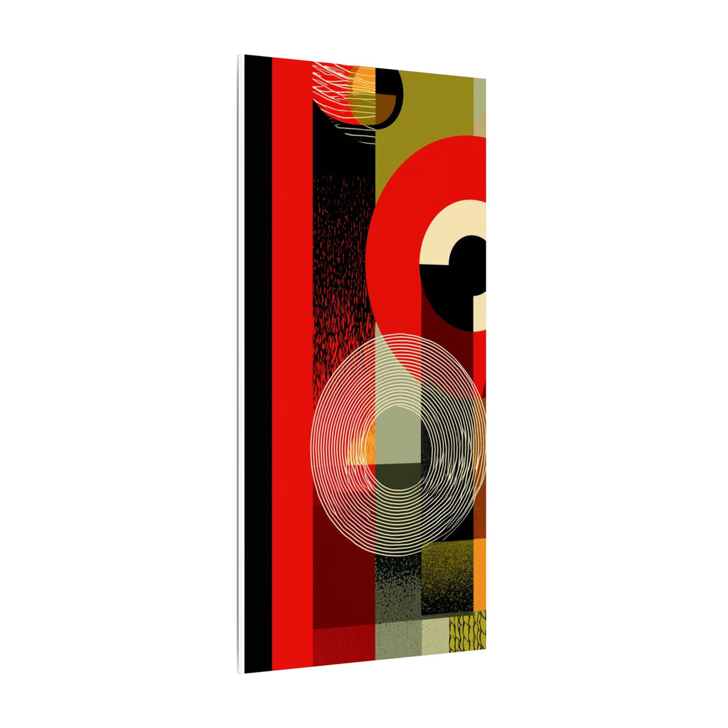 Geometric Convergence: Mid-Century Modern Abstract, Constructivist Design Principles, Bold Chromatic Composition   |   Custom Orders