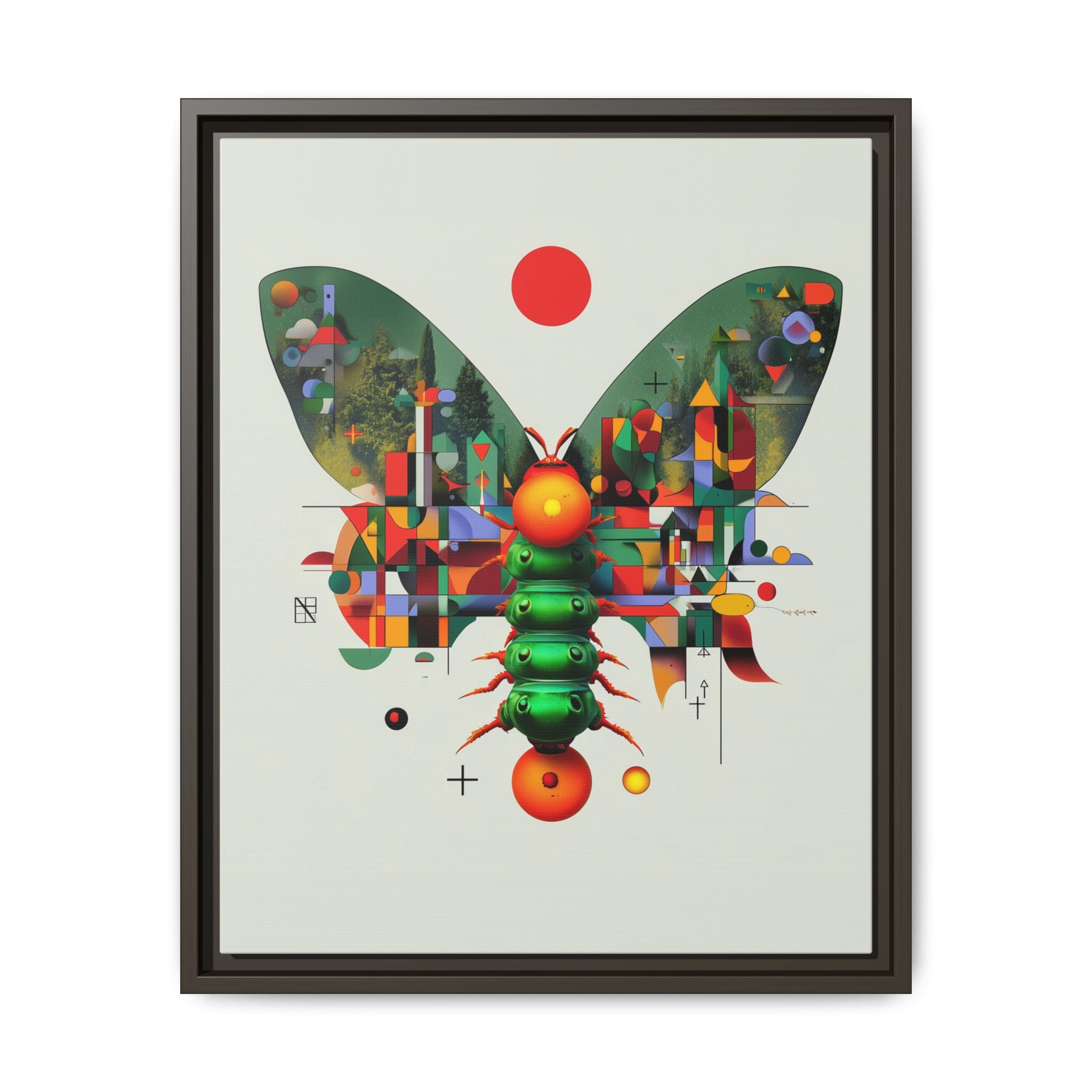 Metamorphic Geometry: Digital Butterfly Architecture, Cubist Nature Transformation   |    Custom Orders Available