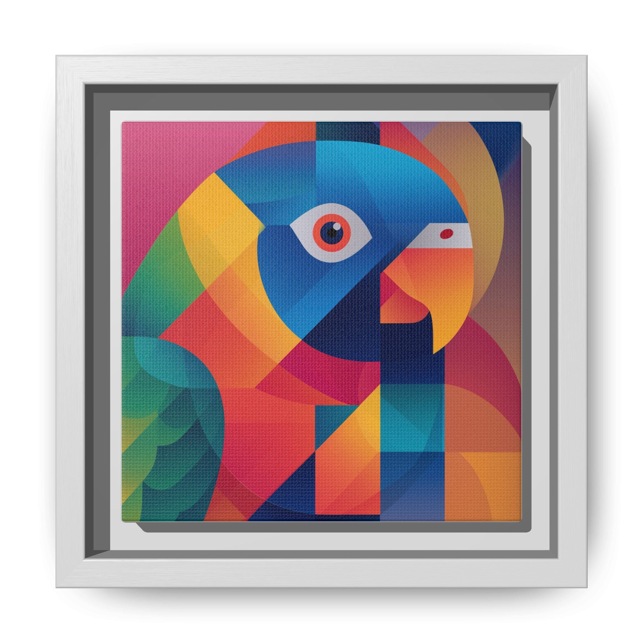Prismatic Parrot: Cubist Deconstruction, Geometric Color Explosion   |  Personalized & Custom Orders Available