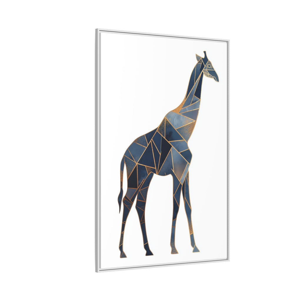 Geometric Giraffe Framed Print : Polygonal Wildlife Art, Modern Mosaic Design   |  Personalized & Custom Orders Available