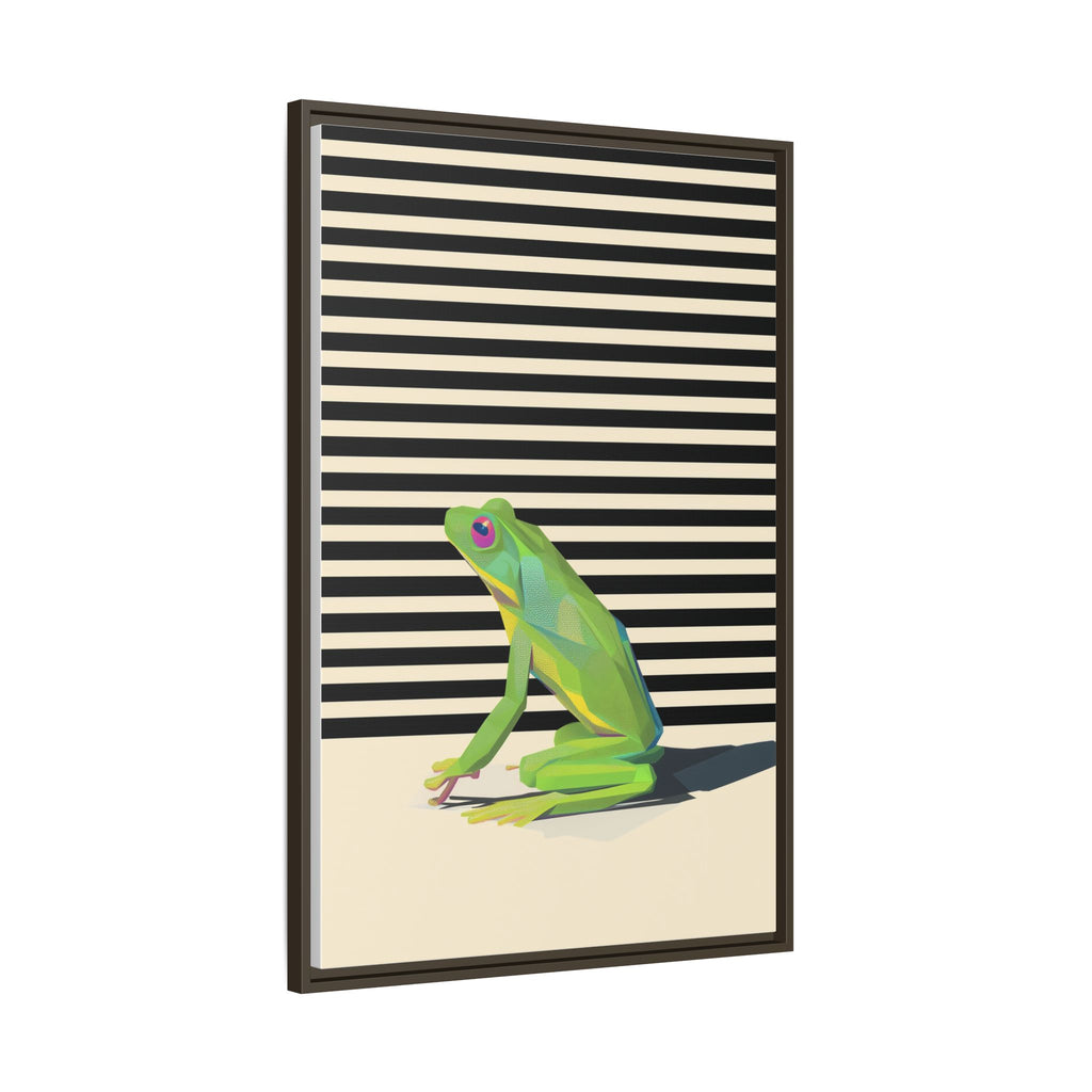 Geometric Frog Persona: Modern Wildlife Illustration, Vibrant Graphic Design   |  Personalized & Custom Orders Available