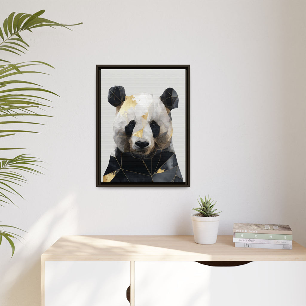 Fractal Panda: Geometric Digital Art, Low Poly Wildlife Portrait   |  Personalized & Custom Orders Available