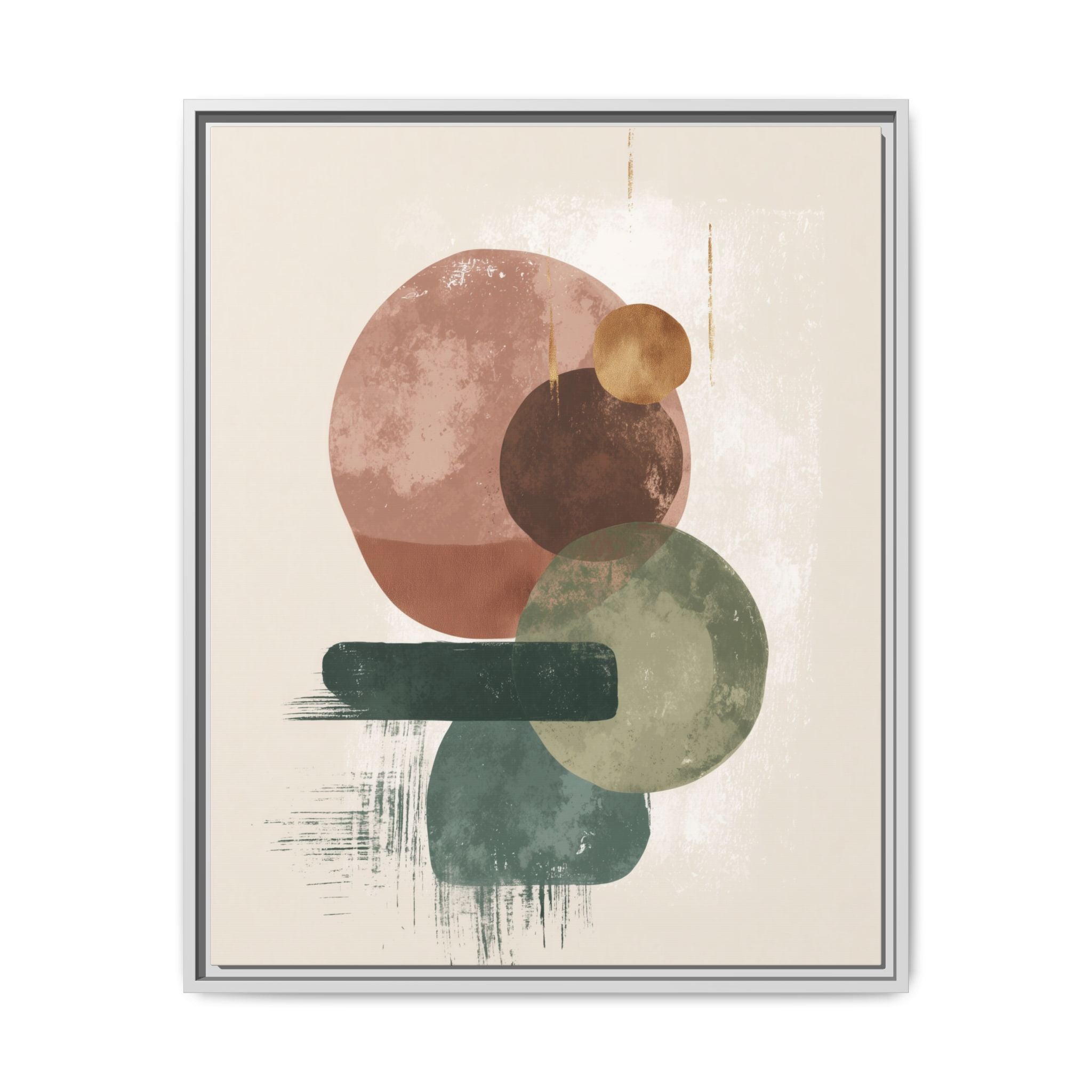 Organic Intersections: Watercolor Abstraction, Earth Tone Composition, Modern Minimalist Art   |   Custom Orders Accepted