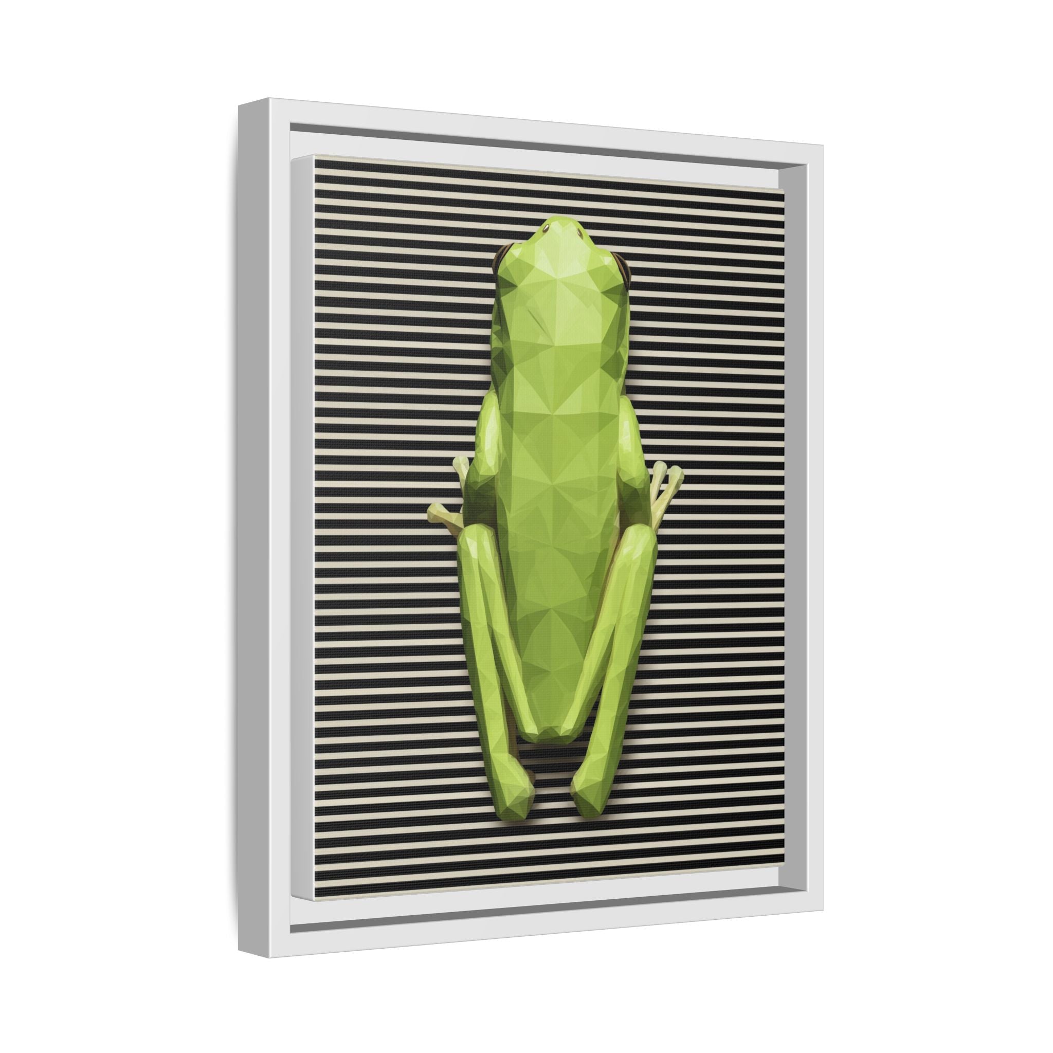 Geometric Frog: Low-Poly Digital Wildlife, Minimalist Angular Design   |    Custom Orders Available