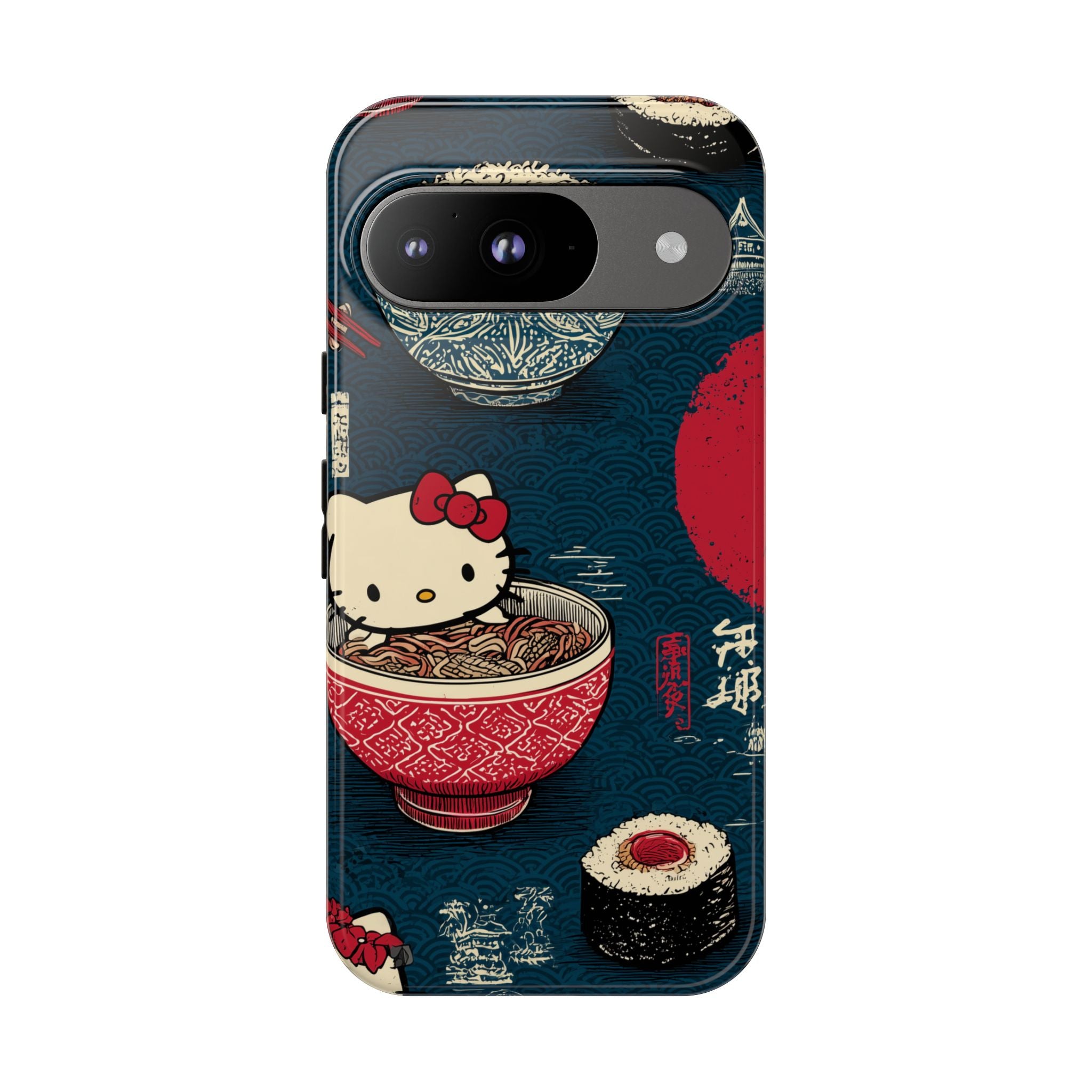 Japanese Kitty Sushi Vibrant Phone Case - Tough Case | Funky, Colorful, Unique Design for Gift, Accessory, Protection, Trendy