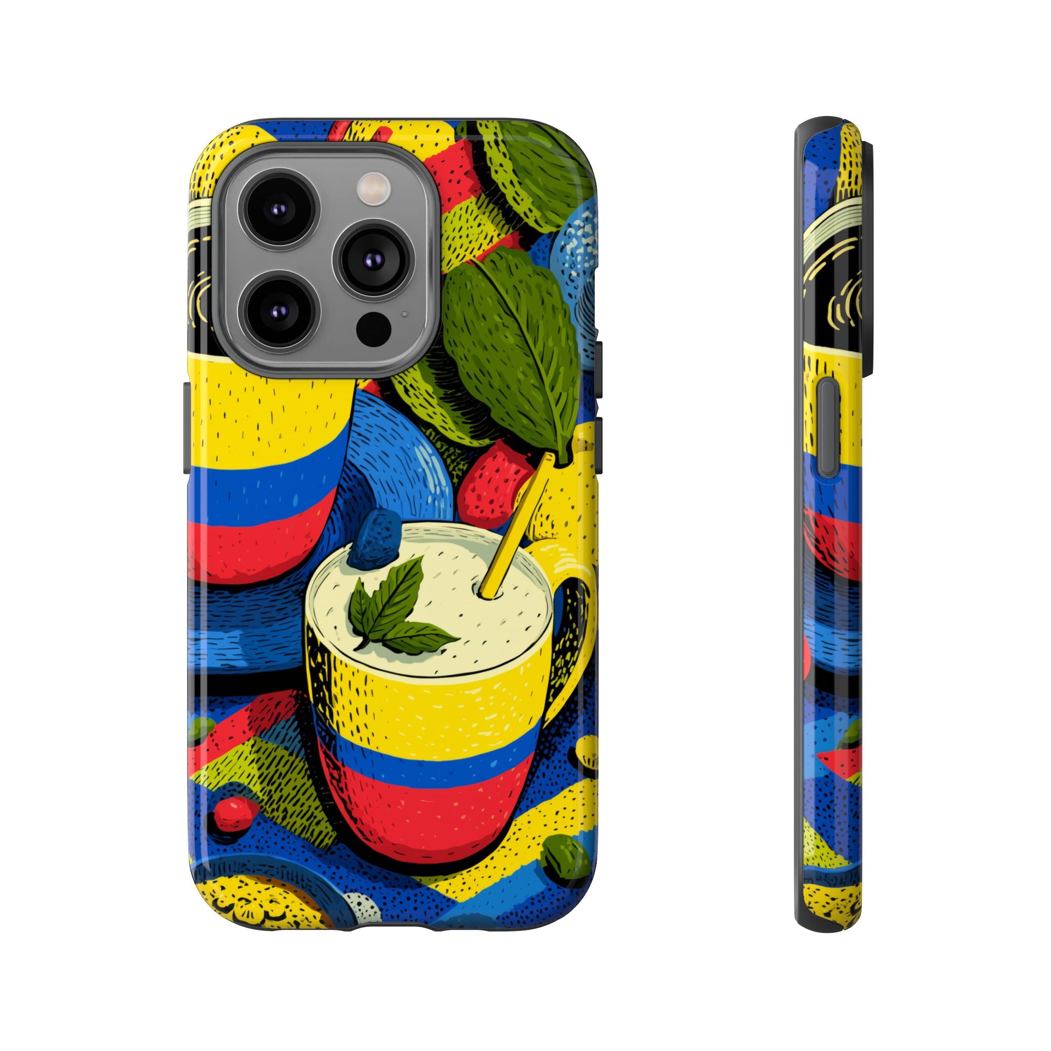 Vibrant Phone Case for Tough Cases | Colorful Colombian Art, Unique Gift, Trendy Accessory, Summer Style, Festival Must-Have