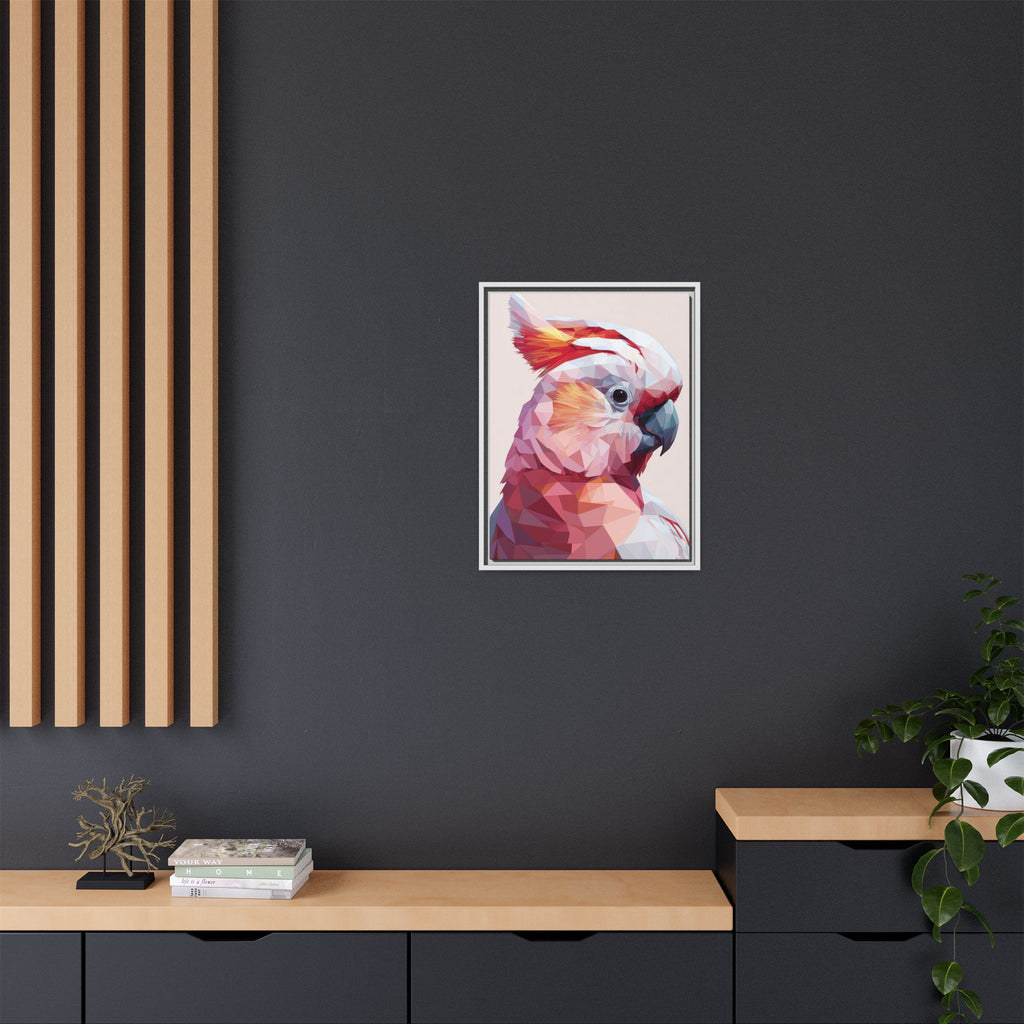 Geometric Cockatoo Portrait: Low-Poly Bird Art, Vibrant Abstract Illustration   |    Custom Orders Available