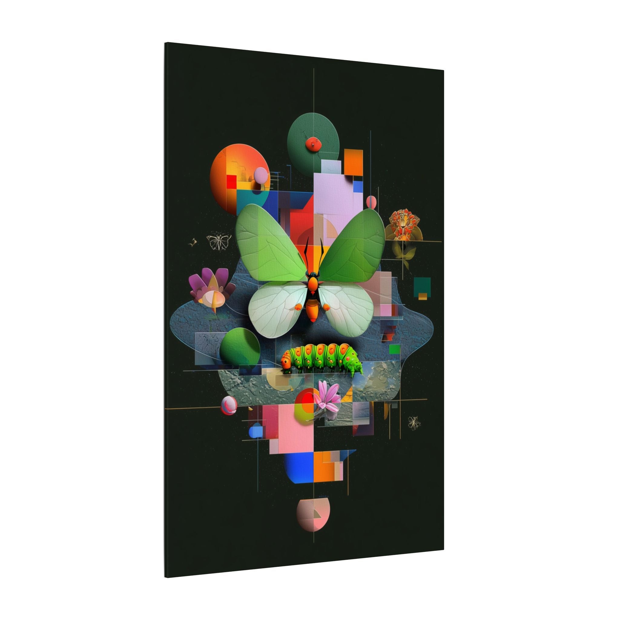 Metamorphosis of Geometry: Abstract Digital Butterfly Composition, Geometric Nature Art   |    Custom Orders Available