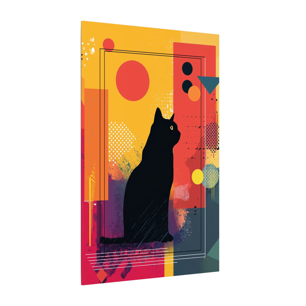 Feline Fusion: Geometric Kaleidoscope, Abstract Digital Art, Colorful Pop Silhouette   |  Personalized & Custom Orders Available
