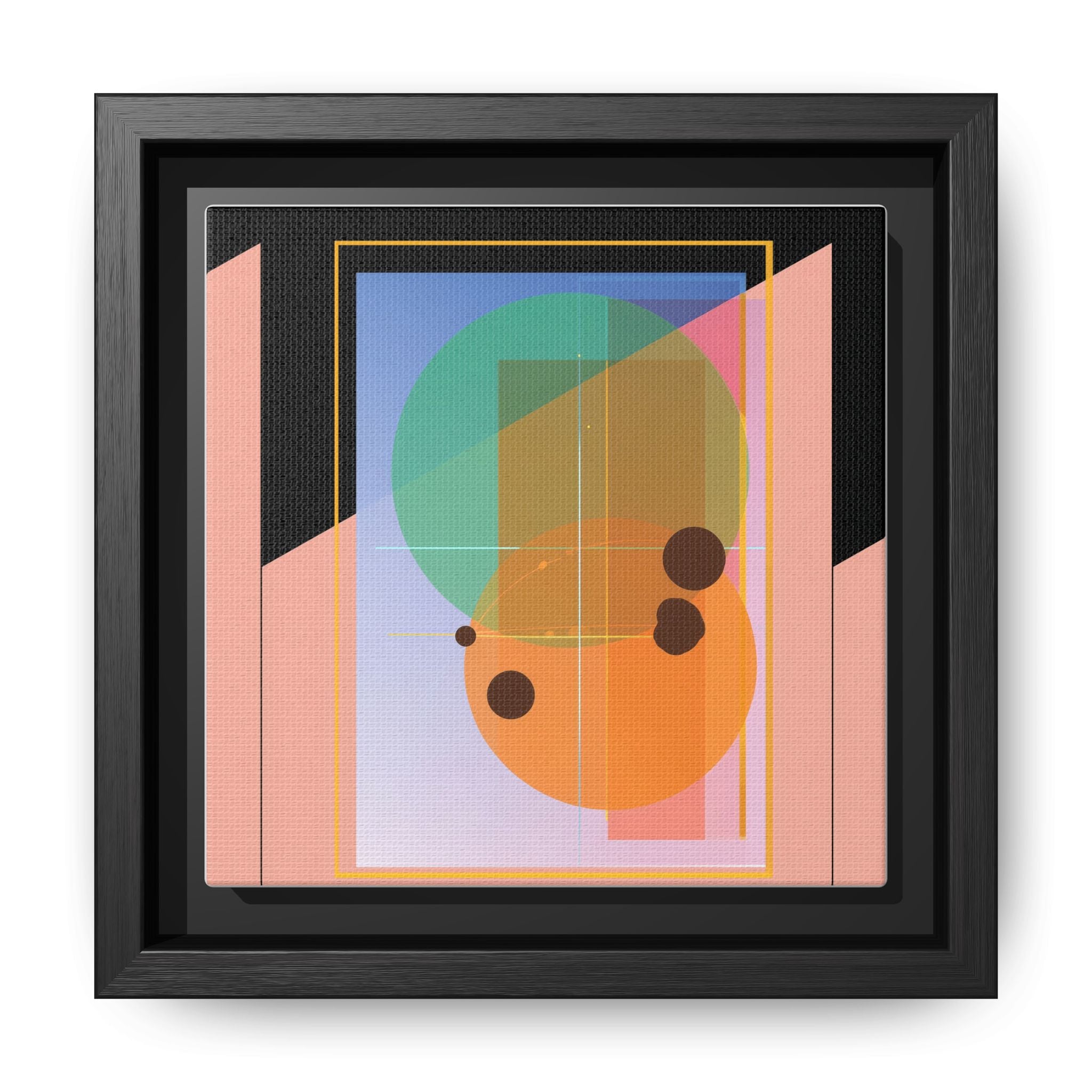 Geometric Harmony: Abstract Composition, Overlapping Shapes, Precision Design   |   Custom Orders Accepted
