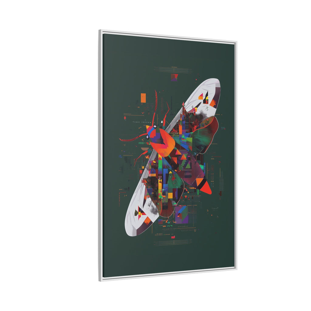 Digital Metamorphosis Framed Print : Geometric Butterfly Synthesis, Technological Nature Rendering   |   Custom Orders Available