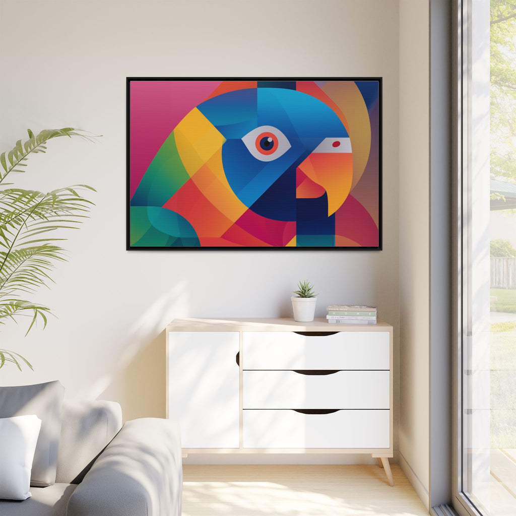 Prismatic Parrot: Cubist Deconstruction, Geometric Color Explosion   |  Personalized & Custom Orders Available