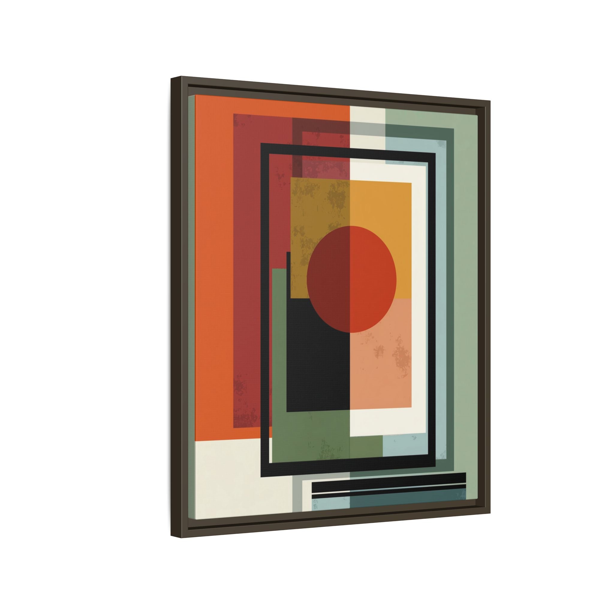 Geometric Harmonies: Mid-Century Modern Composition, Constructivist Inspiration, Abstract Rectangular Interplay   |   Custom Orders Accepted