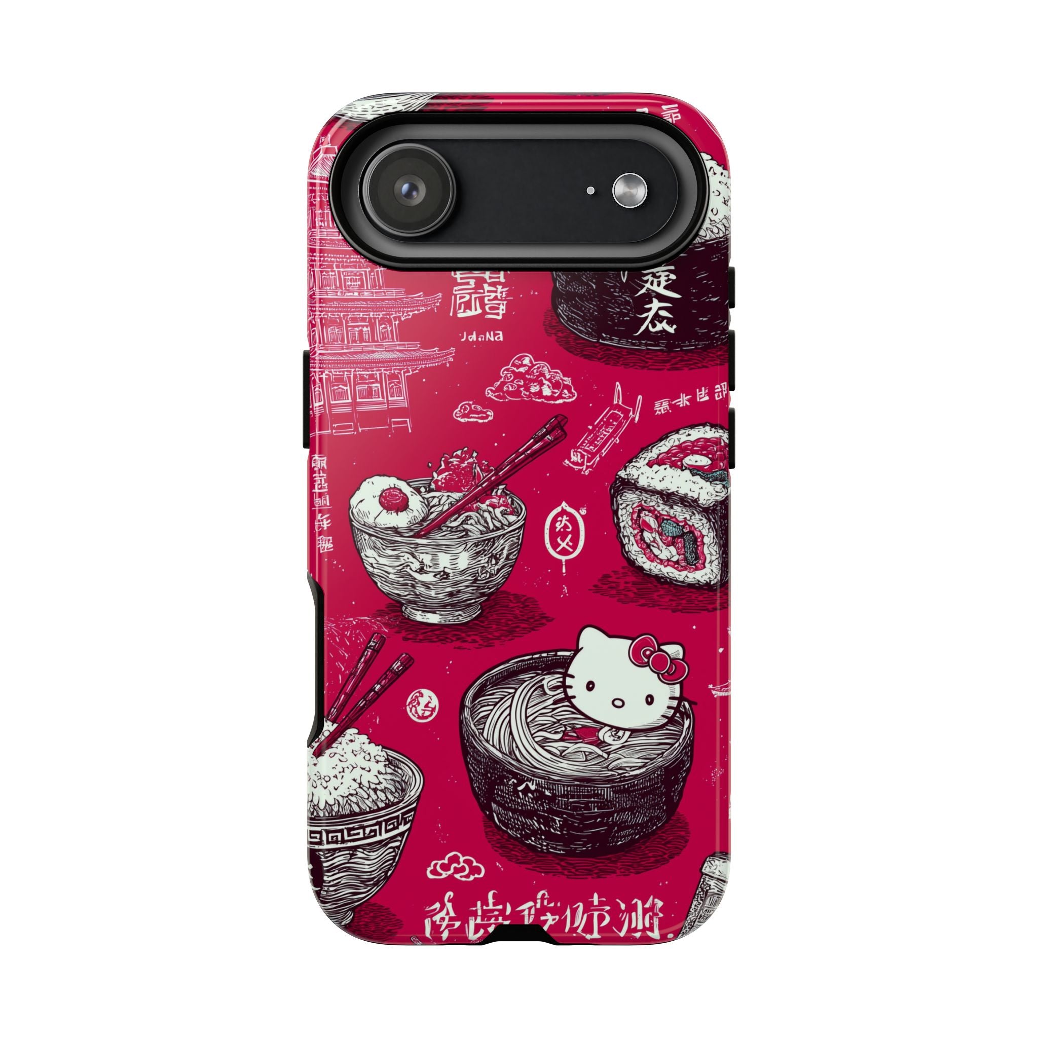 Japanese Kitty Vibrant Phone Case - Tough Case | Funky, Colorful, Unique Design for Personalization, Gift, Accessory, Protection, Trendy