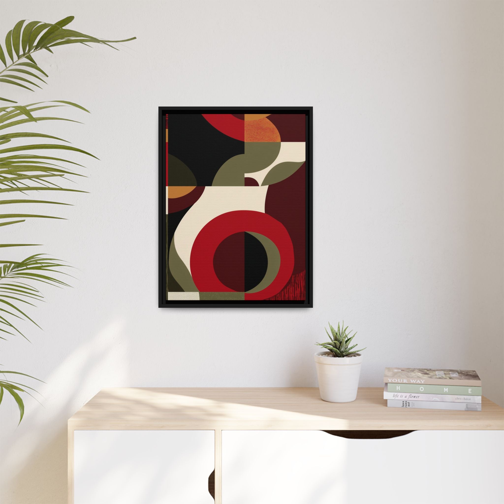 Geometric Intersections: Mid-Century Modern Design, Abstract Architectural Composition, Rhythmic Curved Forms   |   Custom Orders Accepted