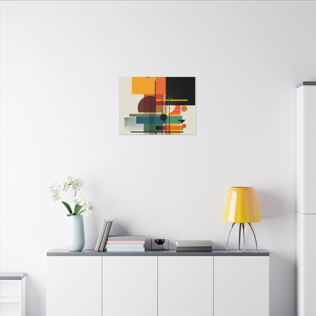 Geometric Harmony: Bauhaus Intersections, Constructivist Layers, Abstract Color Blocks   |   Custom Orders Accepted