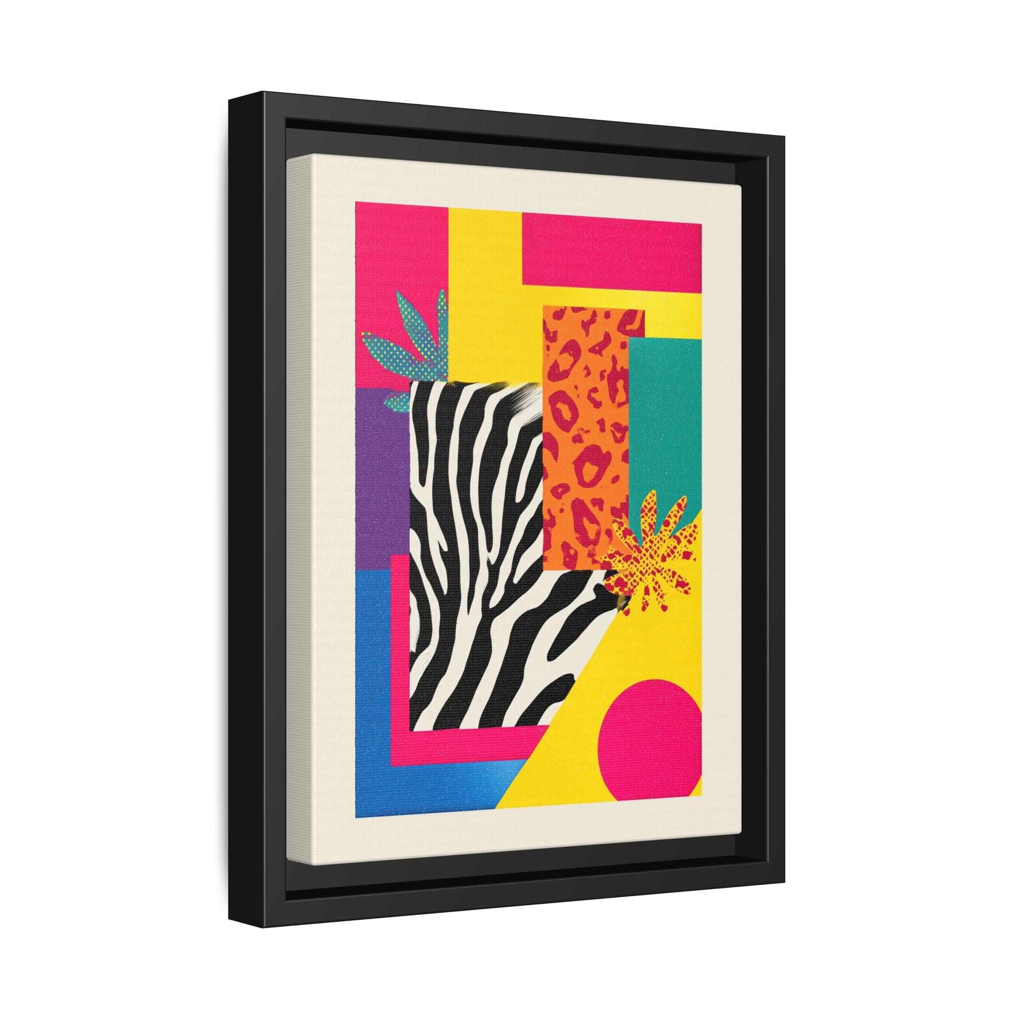 Zebra Stripes & Leopard Spots: 80s Pop Art Design, Memphis Style Graphic, Geometric Color Block Pattern   |   Custom Orders Accepted