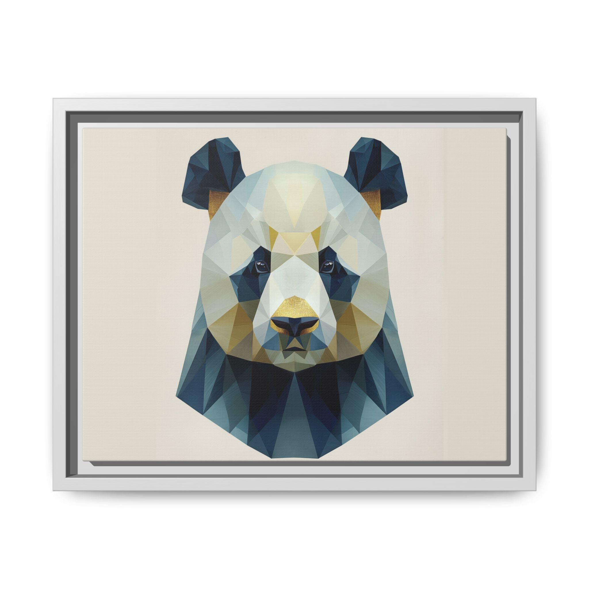 Geometric Panda Prism: Low-Poly Digital Wildlife Art, Minimalist Triangular Design   |  Personalized & Custom Orders Available
