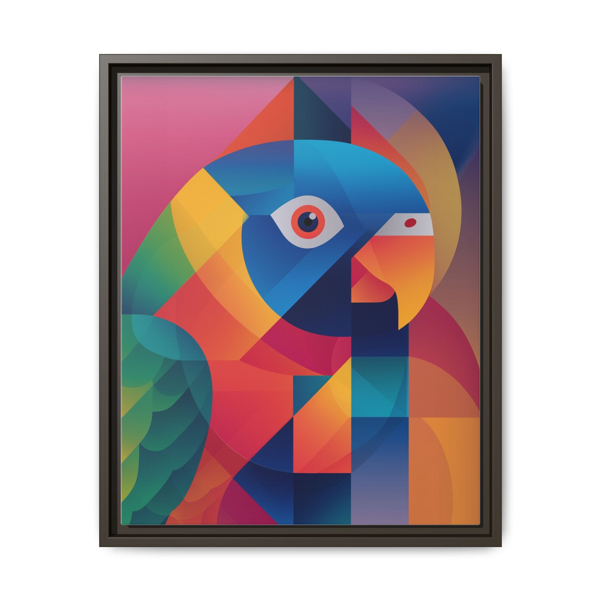 Prismatic Parrot: Cubist Deconstruction, Geometric Color Explosion   |  Personalized & Custom Orders Available
